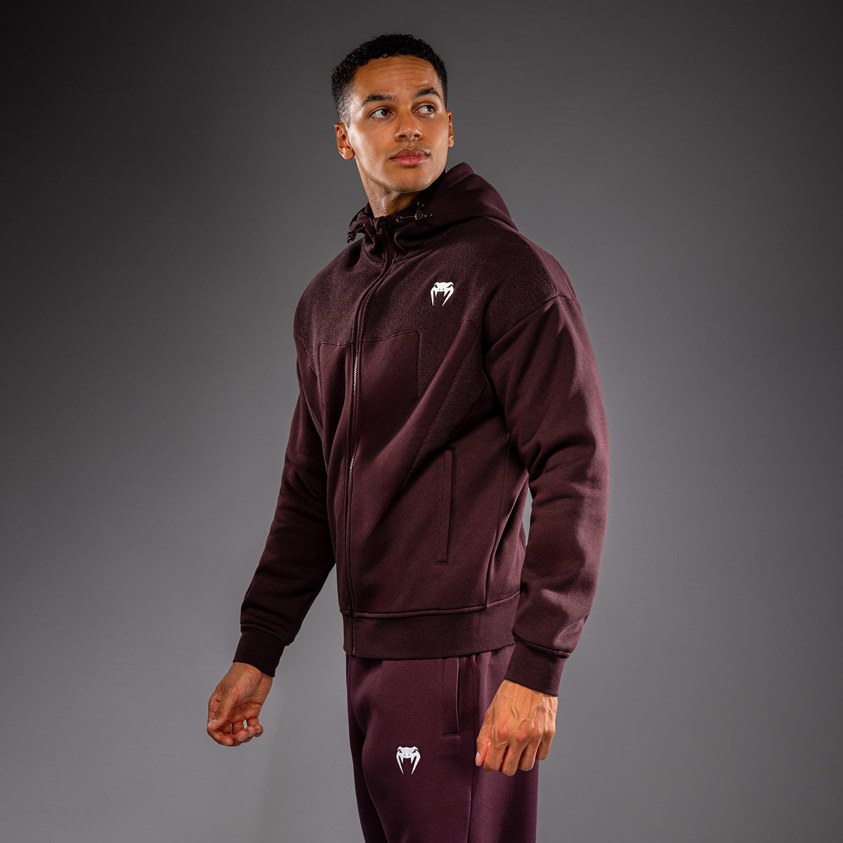 Venum Attack Fleece & Weave Trainingsjack - Bordeauxrood
