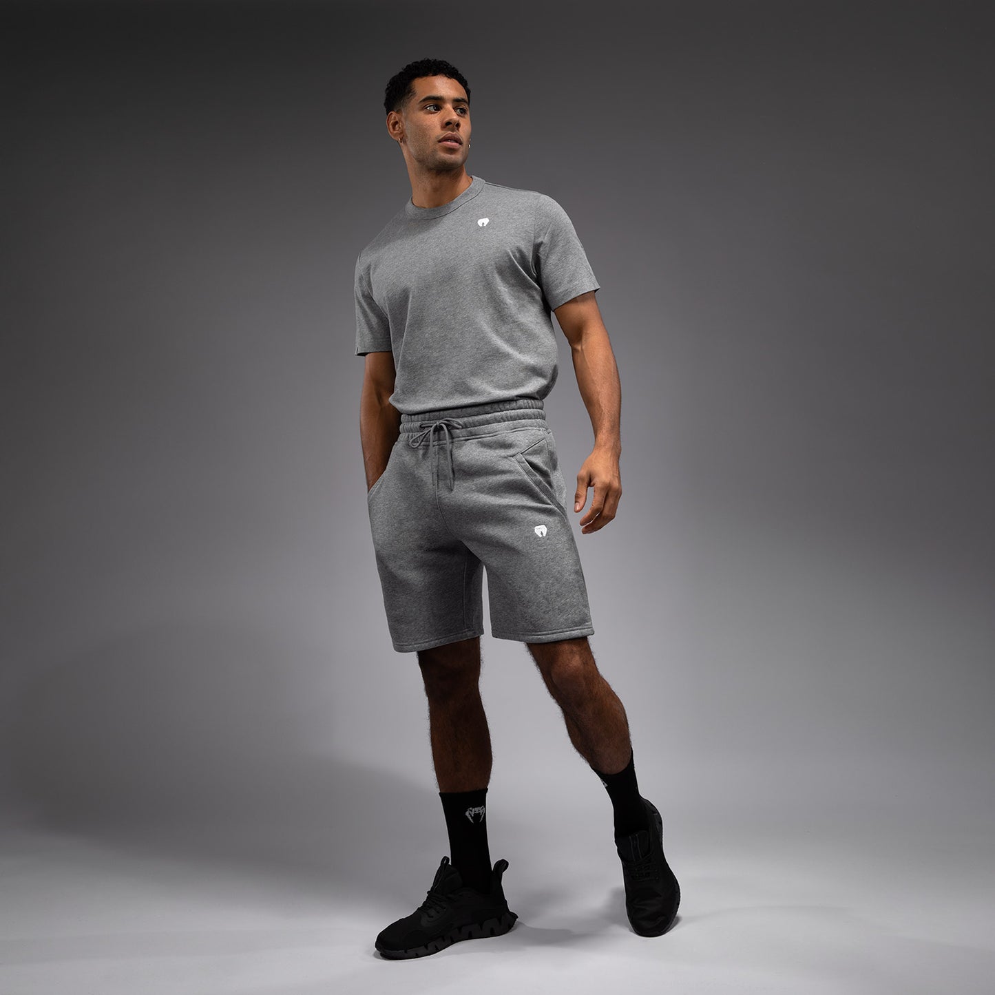 Venum Silent Power Katoenen Shorts - Cloudy Grey