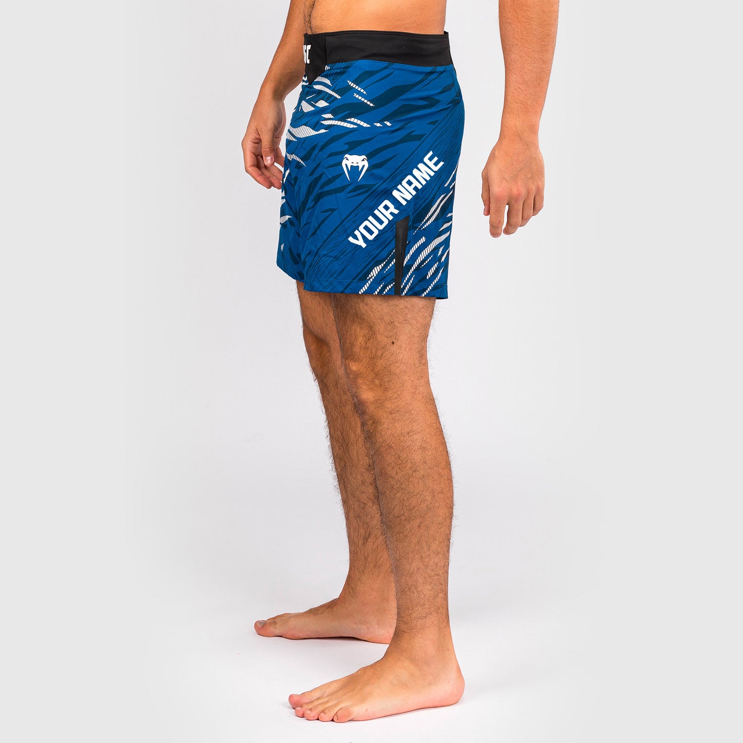 UFC Fusion by Venum Personalized Authentic Fight Night Fight Shorts voor Heren - Kort Fit - Blauw
