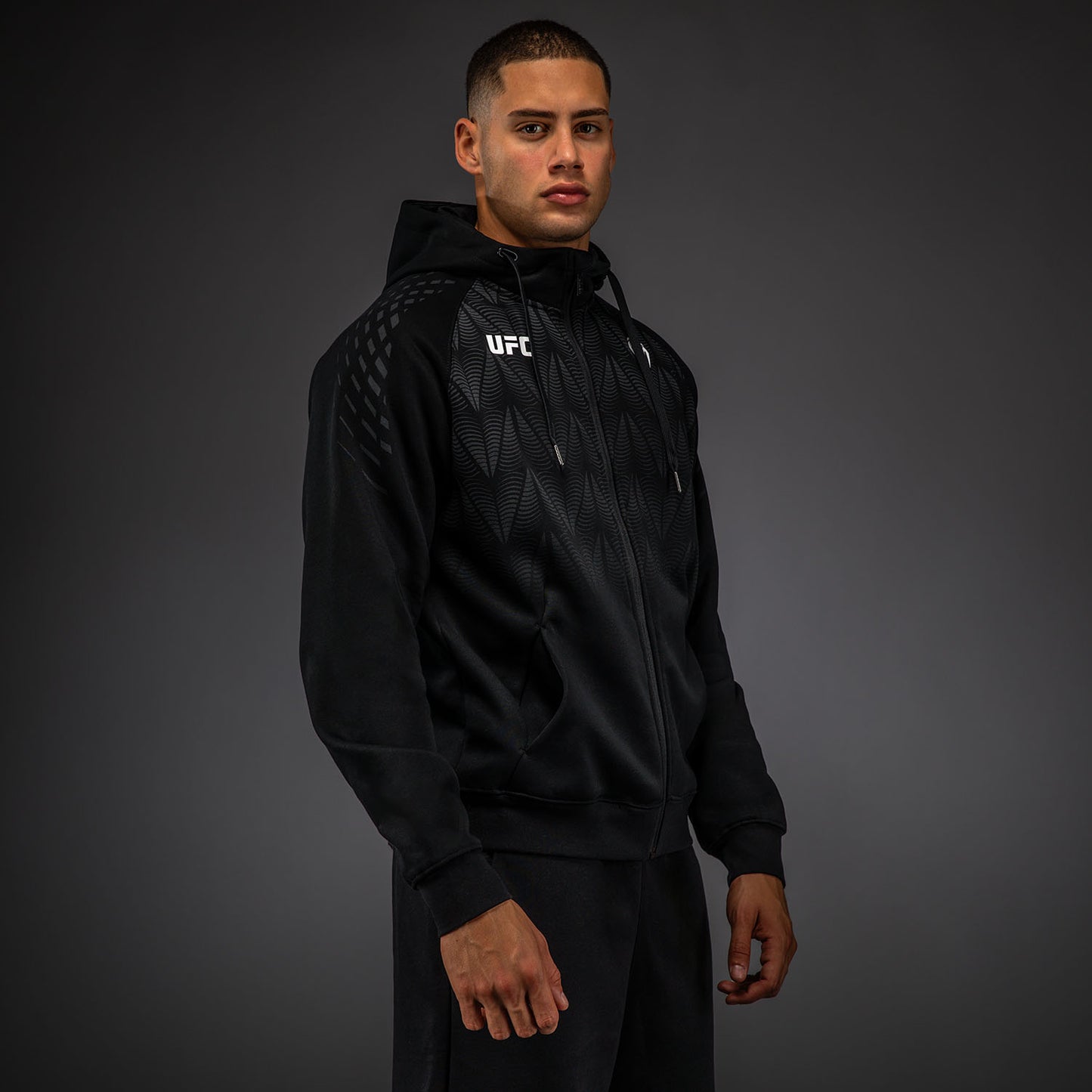 UFC Zenith by Venum Replica Zip Hoodie Heren - Zwart