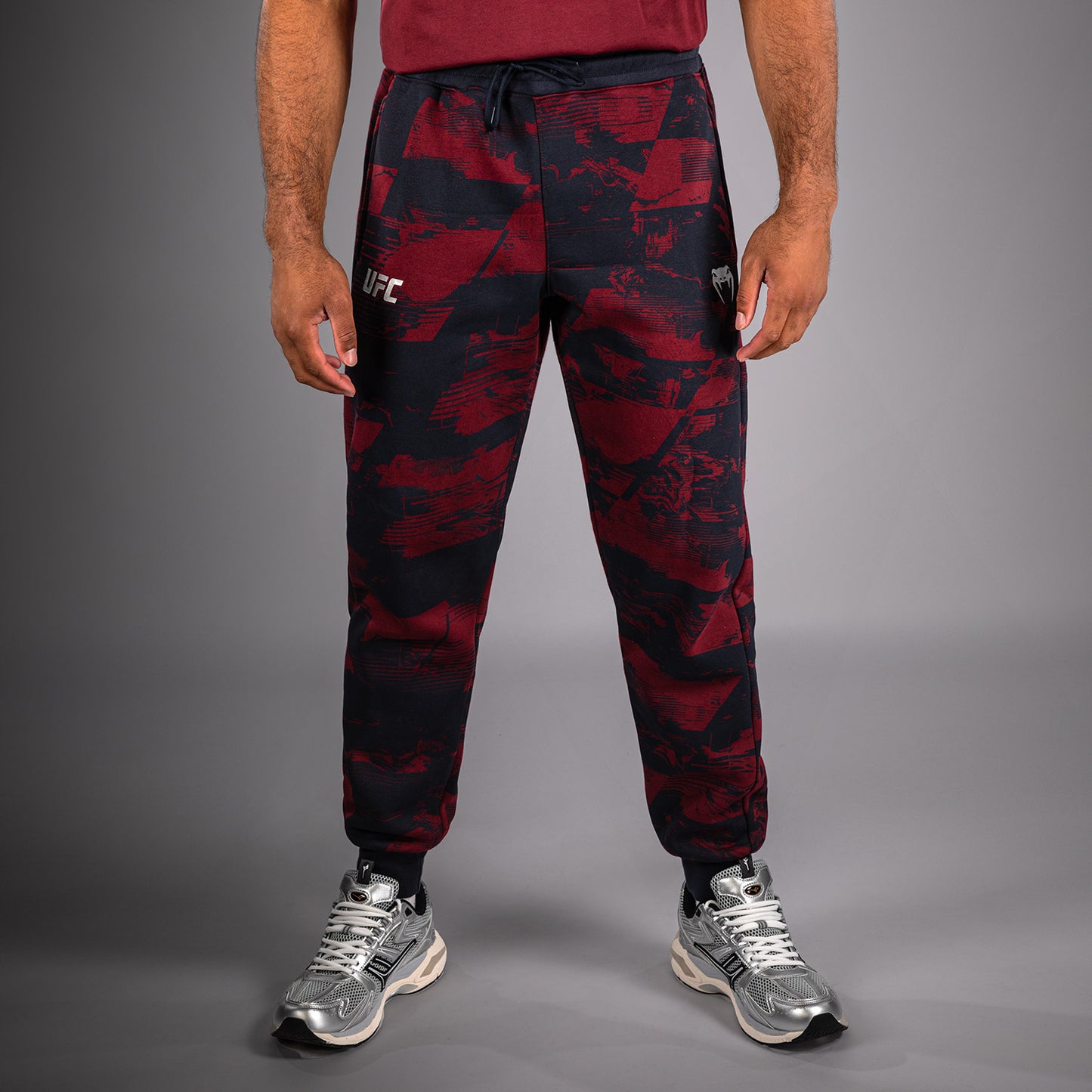 UFC Zenith by Venum Authentic Fight Week Broek Heren - Marineblauw/Bordeauxrood/Zilver