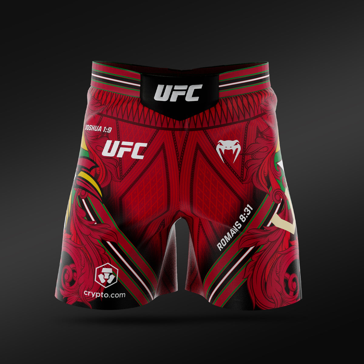 UFC Adrenaline Unrivaled by Venum Fightshort voor heren korte pasvorm Josh Van - Rood