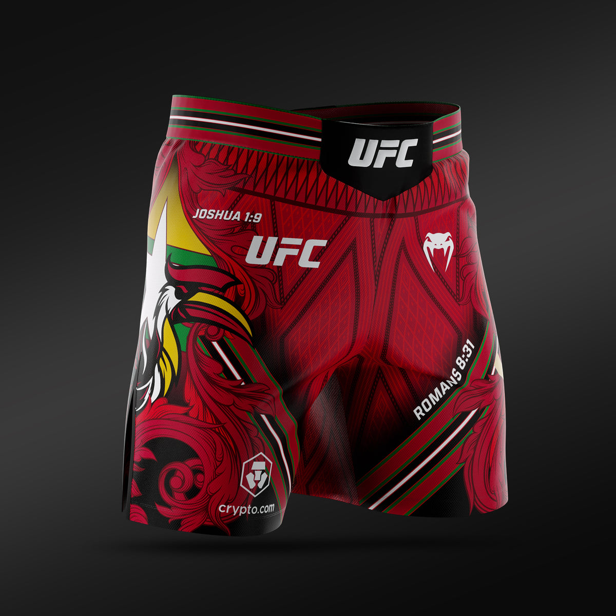 UFC Adrenaline Unrivaled by Venum Fightshort voor heren korte pasvorm Josh Van - Rood