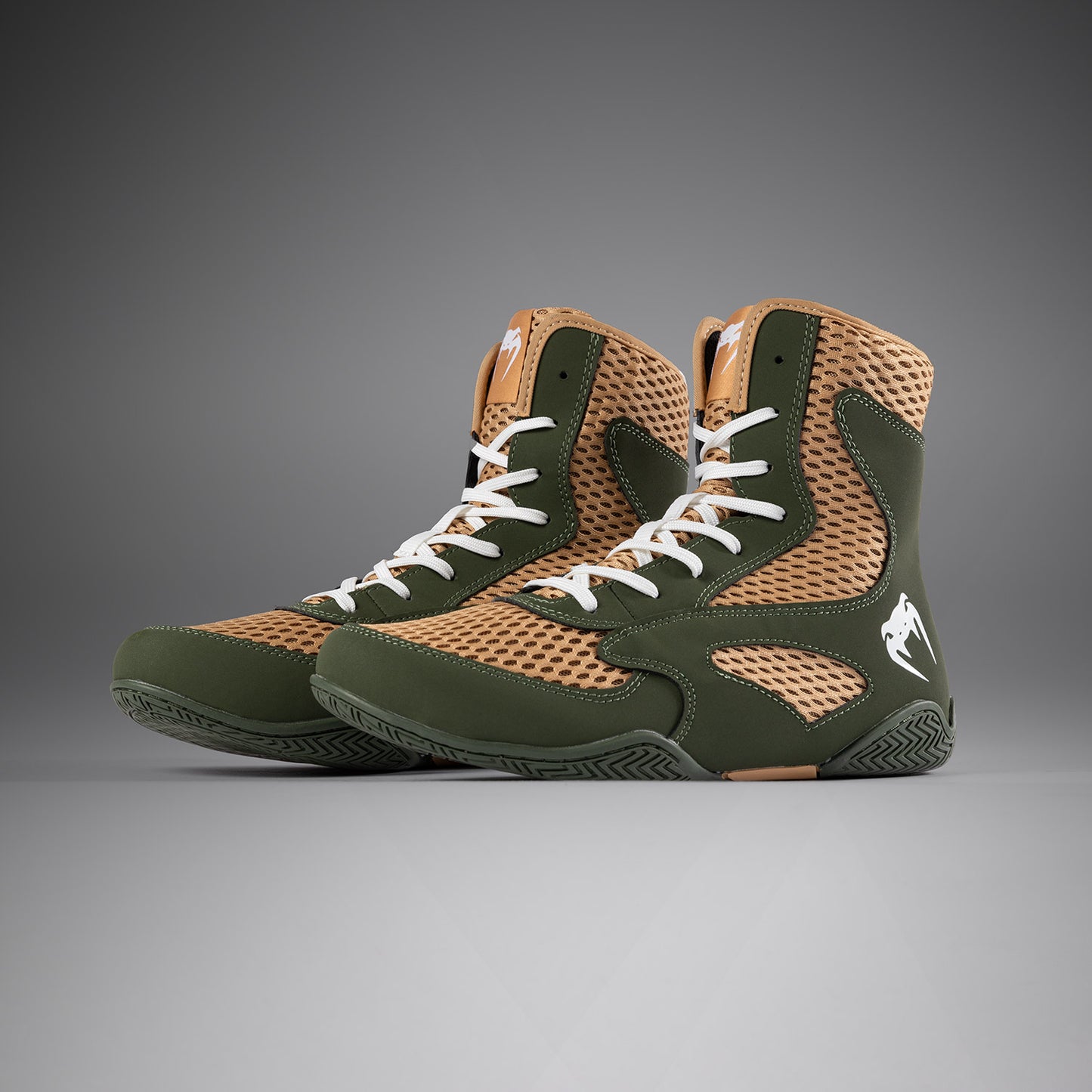 Venum Contender Boksschoenen - Militair Groen/Zand