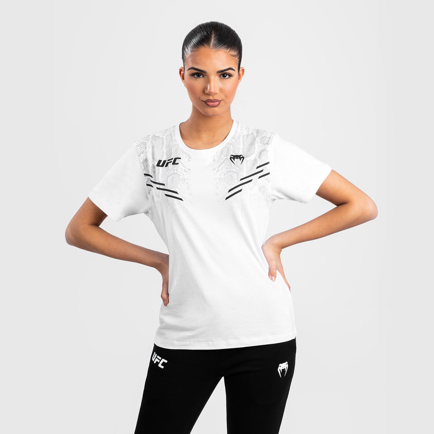 UFC Adrenaline by Venum Replica Dames-T-shirt met korte mouwen - Wit