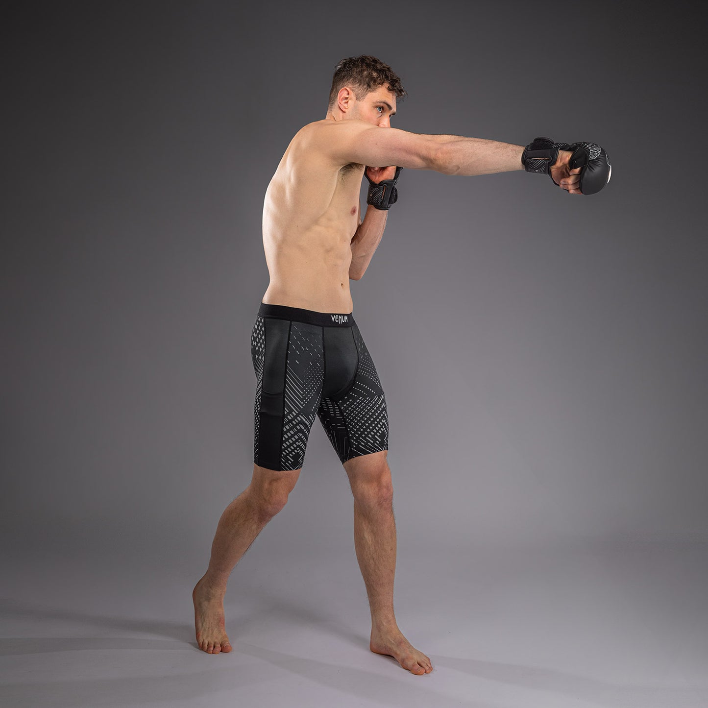 Venum Midnight Fury Compressieshort – Zwart/Grijs/Zilver