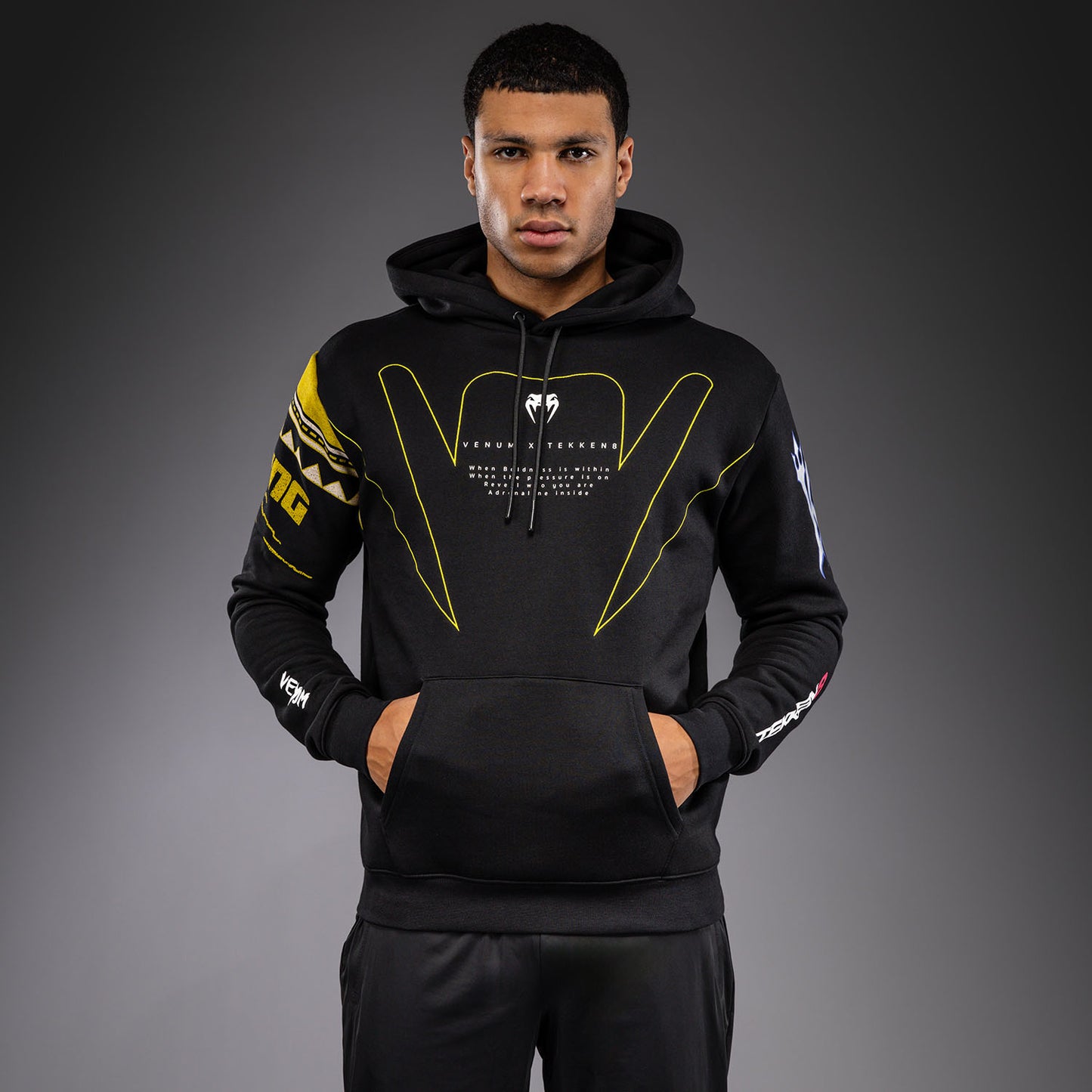 Venum x TEKKEN 8 Hoodie met Rits - King - Zwart/Geel