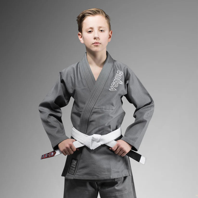 Venum Contender Kids BJJ Gi (Inclusief gratis witte band) - Grijs