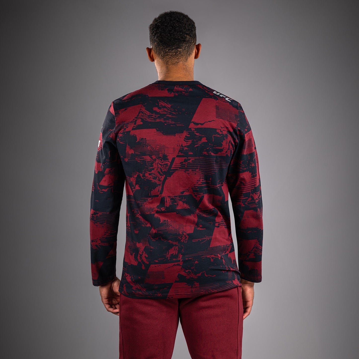 UFC Zenith by Venum Authentic Fight Week Longsleeve T-shirt Heren - Marineblauw/Bordeauxrood/Zilver
