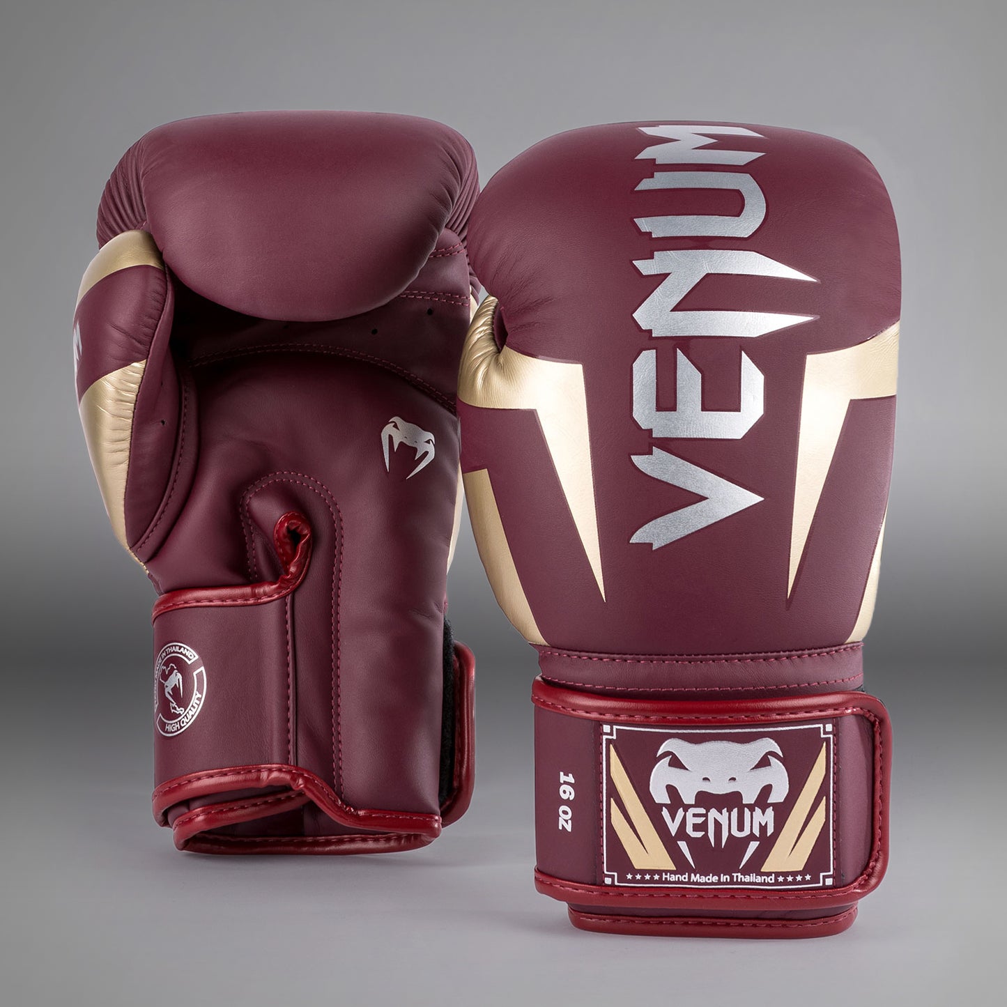 Venum Elite Bokshandschoenen - Bourgondië/Goud
