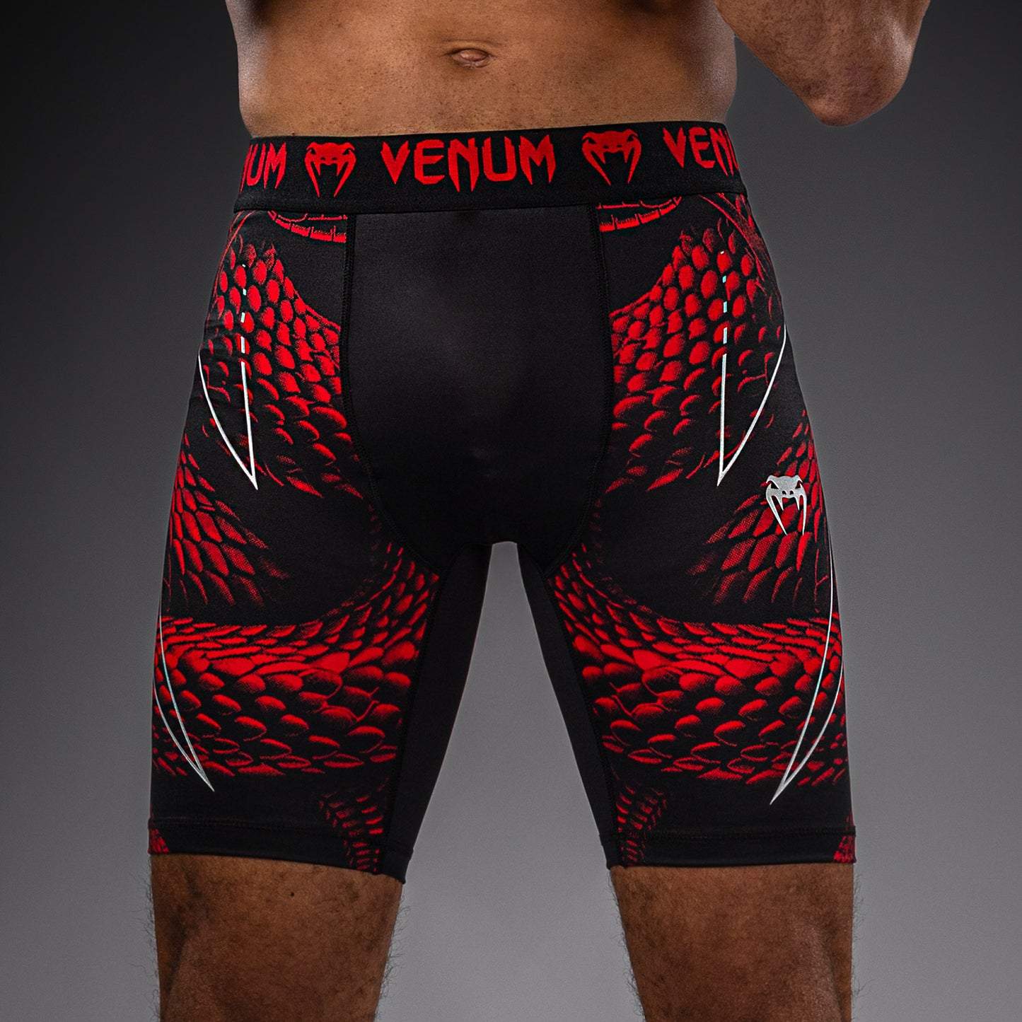 Venum Matupa Compressieshort - Zwart/Rood/Zilver