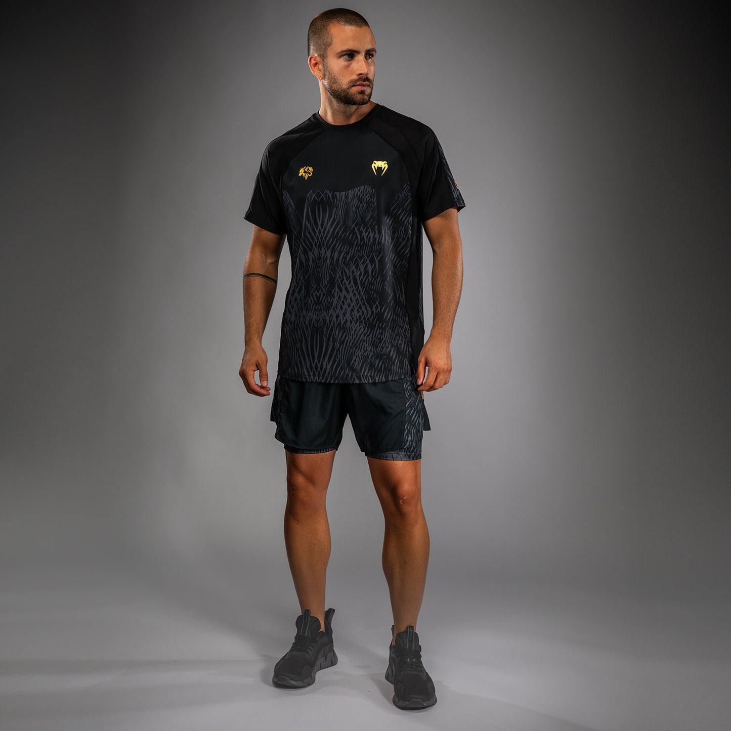 Venum x Chimaev Dry-Tech Shirt - Zwart/Grijs