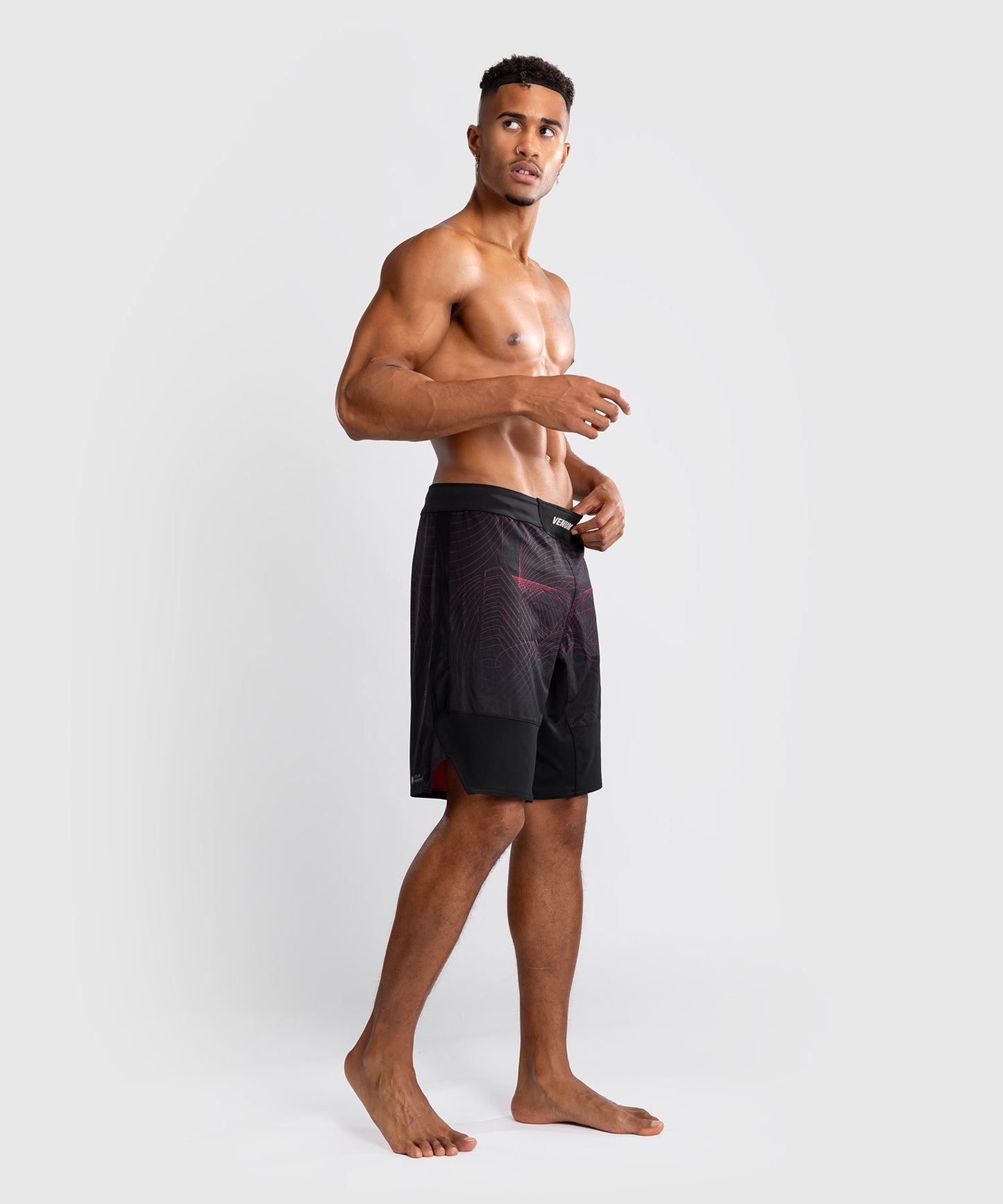 Venum G-Fit Air Fight Shorts Heren - Diepzwart / Vuurrood