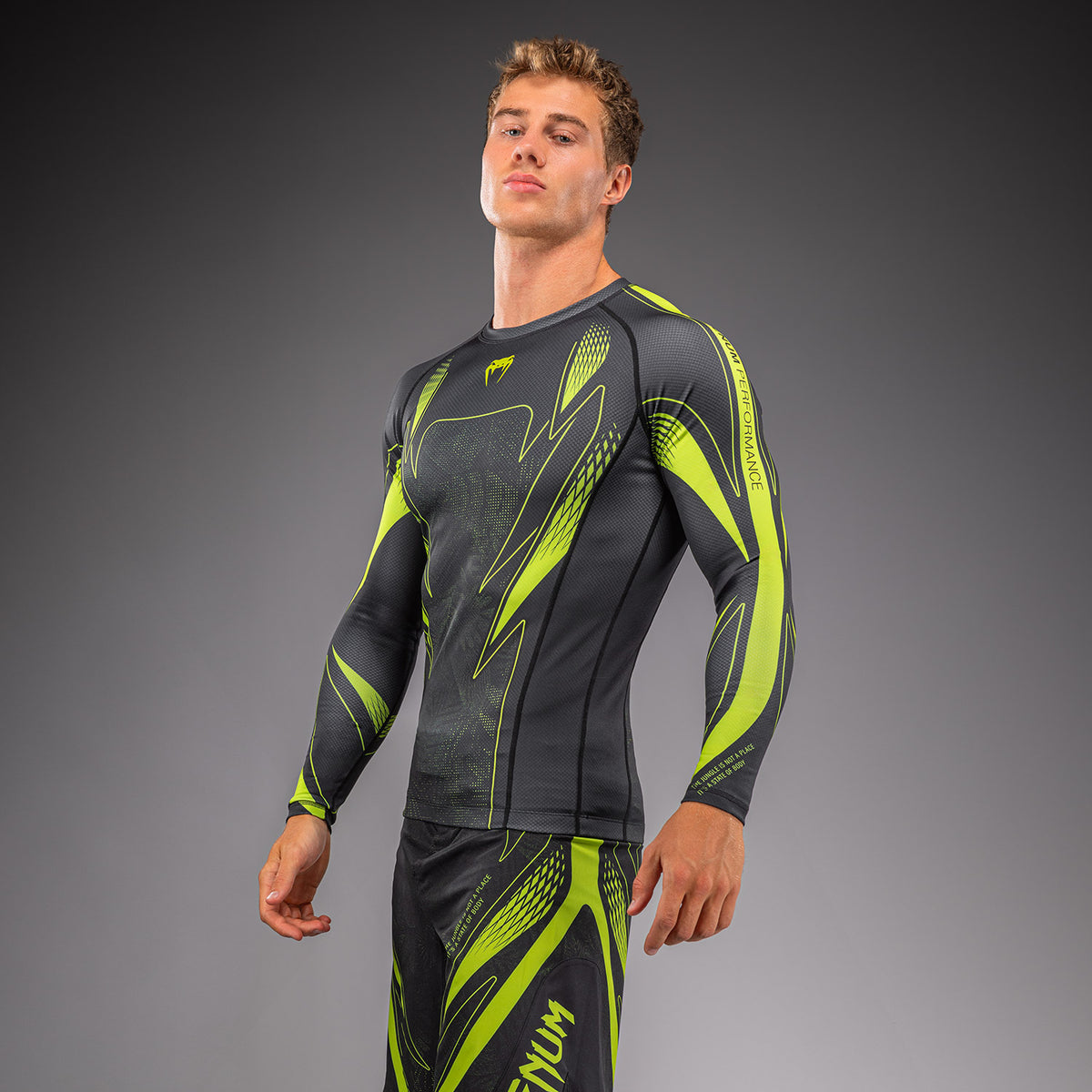 Venum Amazonia Reborn Rashguard met lange mouwen - Zwart/Groen