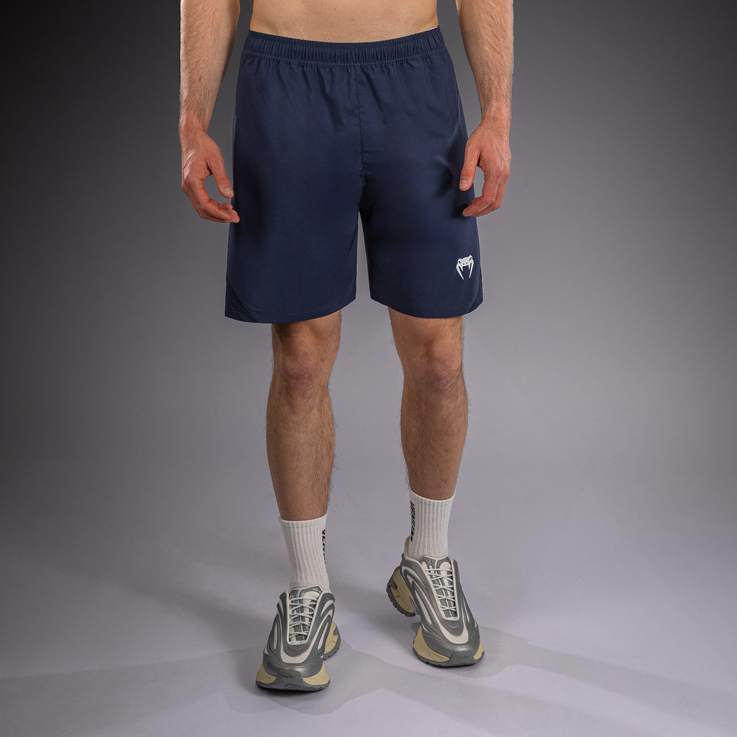 Venum Contender trainingsshort - Marineblauw/Wit