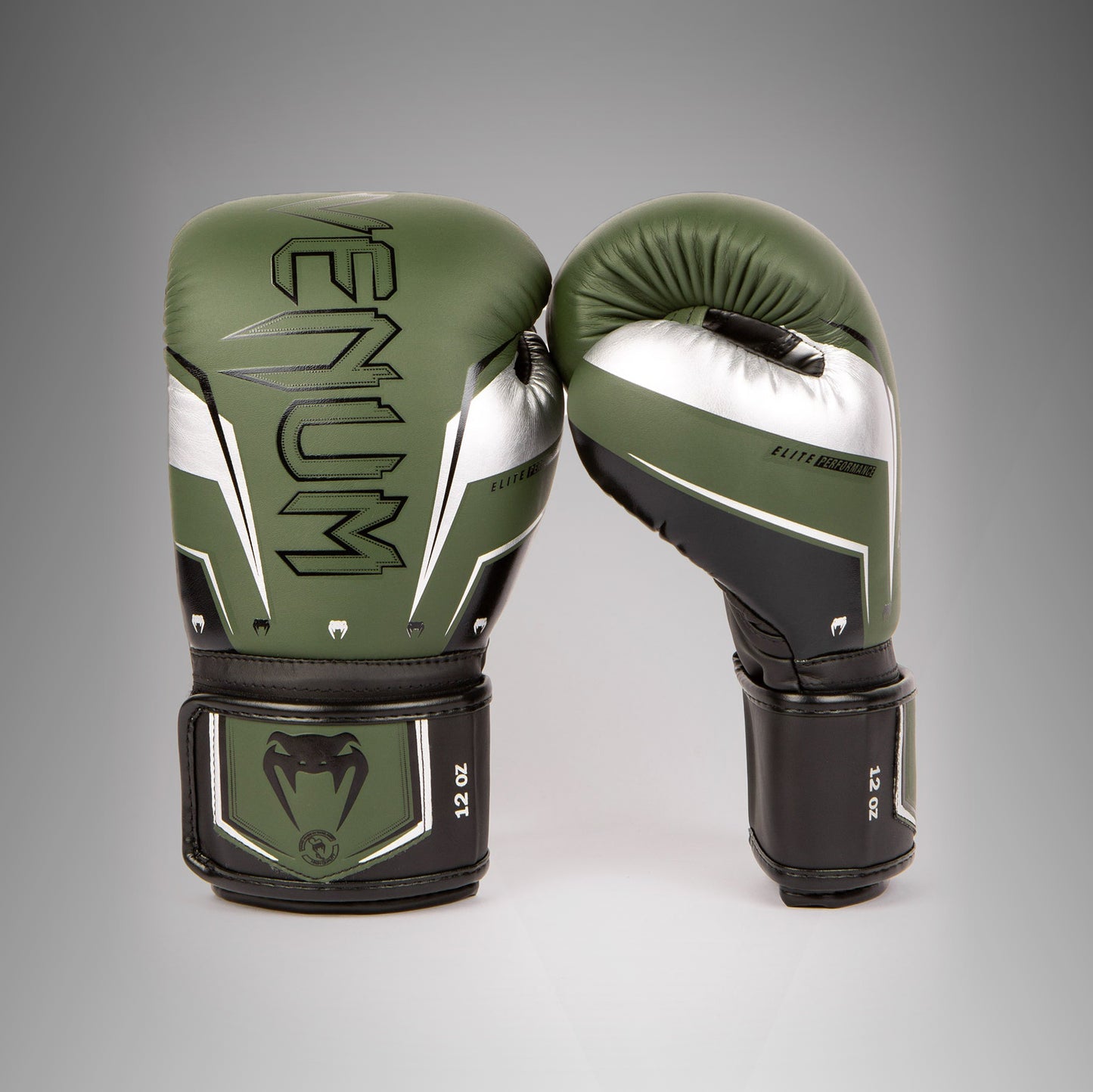 Venum Elite Evo bokshandschoenen - Kaki/Zilver