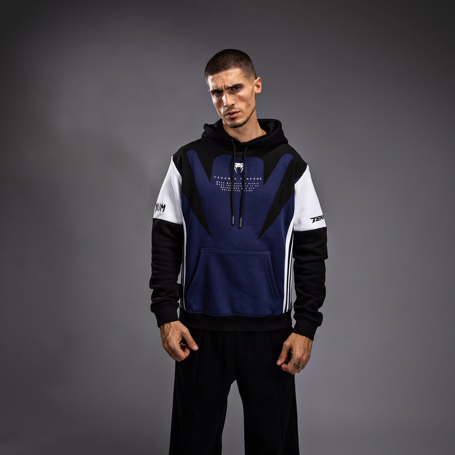 Venum x TEKKEN 8 - Jin Kazama Hoodie - Blauw/Zwart/Wit