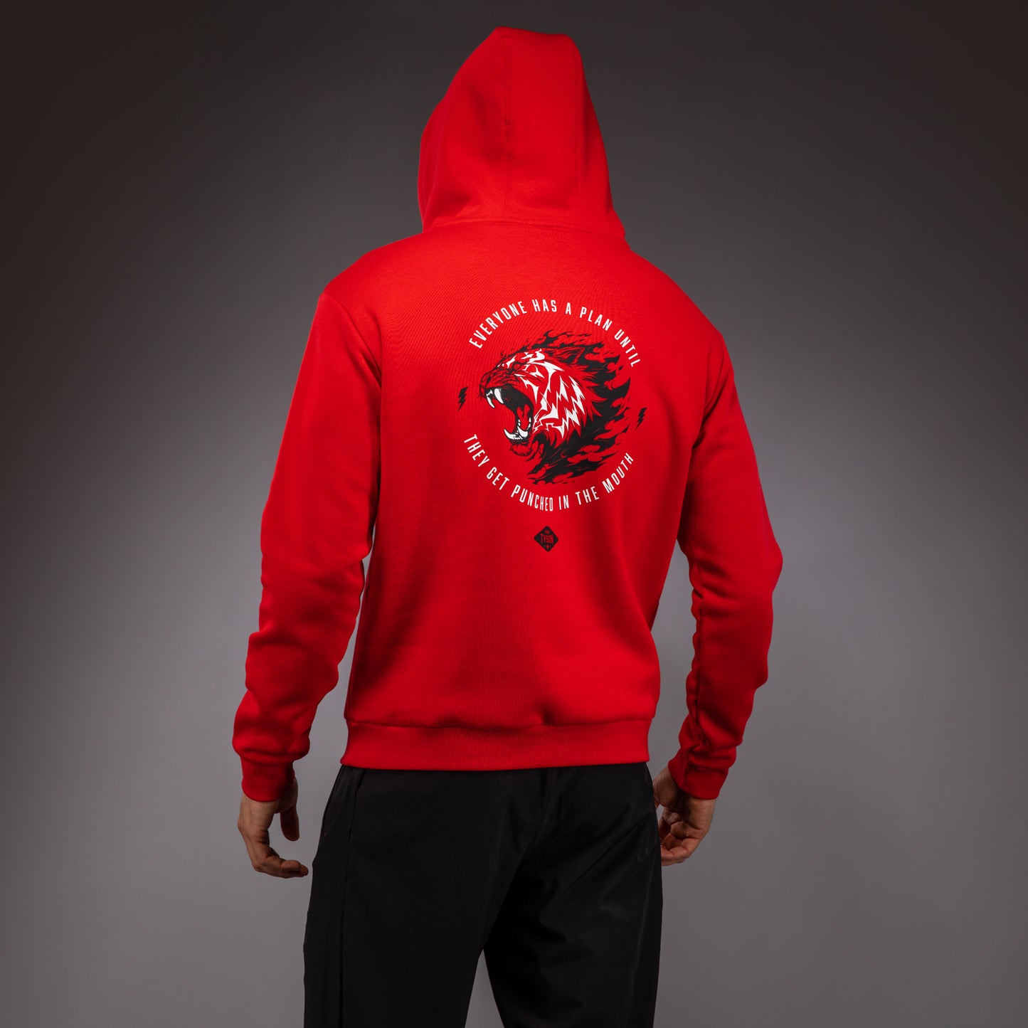 Venum x Mike Tyson Tiger Hoodie - Intens Rood/Diep Zwart
