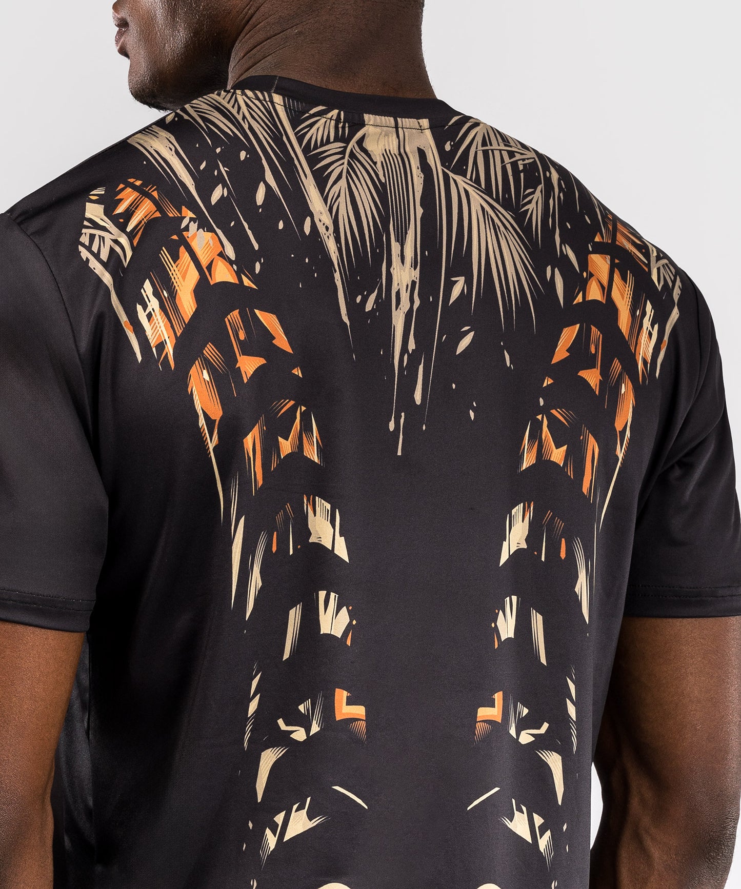 Venum Tiger Dry Tech T-Shirt Heren - Zwart / Neon Oranje
