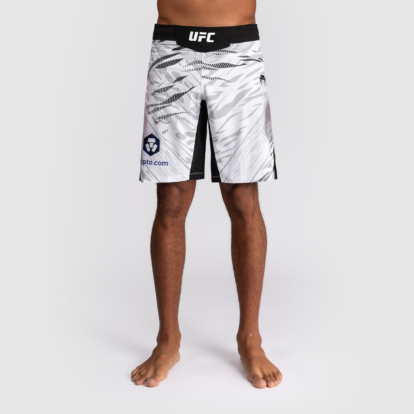 UFC Fusion by Venum Personalized Authentic Fight Night Fight Shorts voor Heren - Lang Fit - Wit