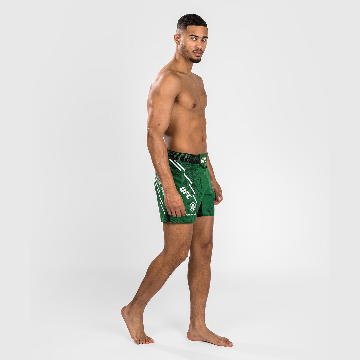 UFC Adrenaline by Venum Gepersonaliseerd Authentic Fight Night Heren Kort Gevecht - Korte Pasvorm - Groen