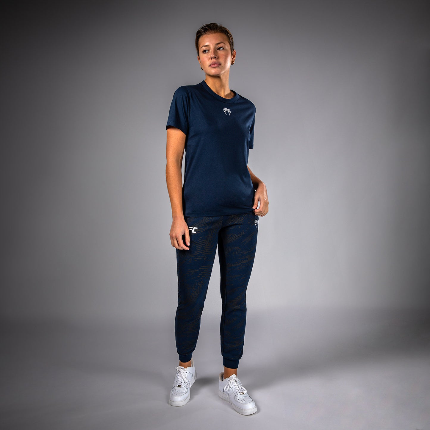 UFC Fusion by Venum Fight Week Korte Mouwen T-shirt voor Dames - Solid Oceaanblauw