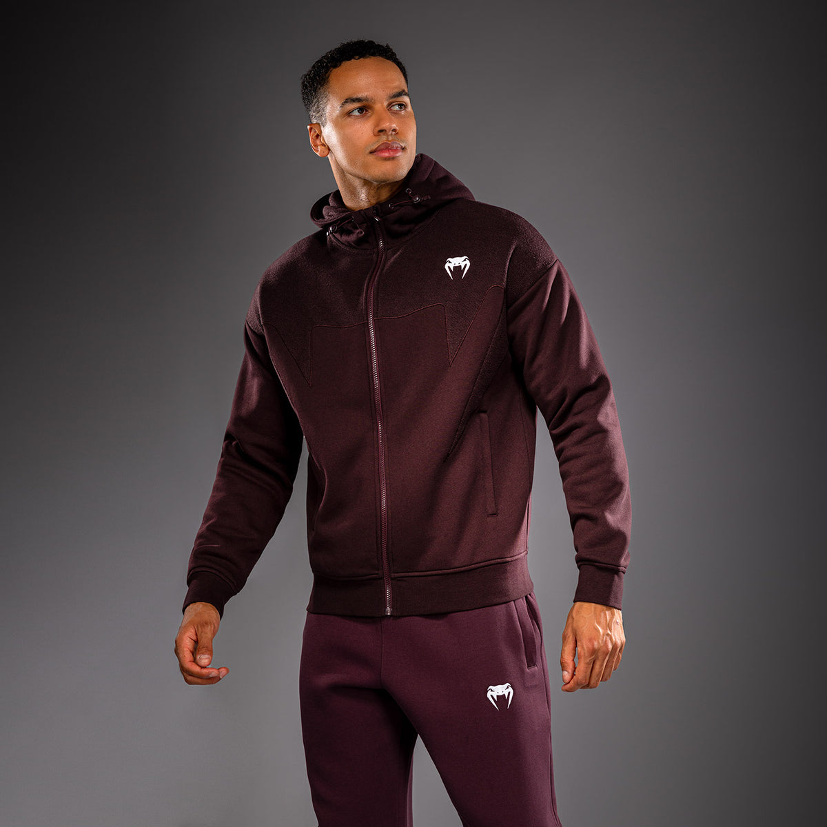 Venum Attack Fleece & Weave Trainingsjack - Bordeauxrood