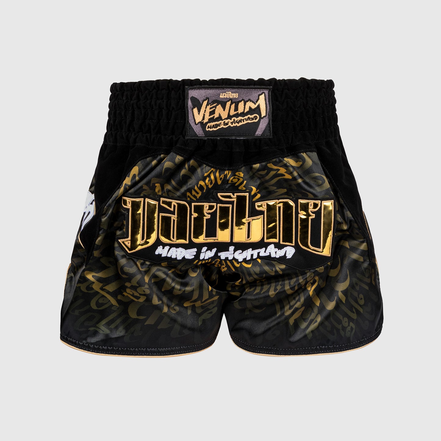 Venum Attack Muay Thai Broek - Zwart/Goud