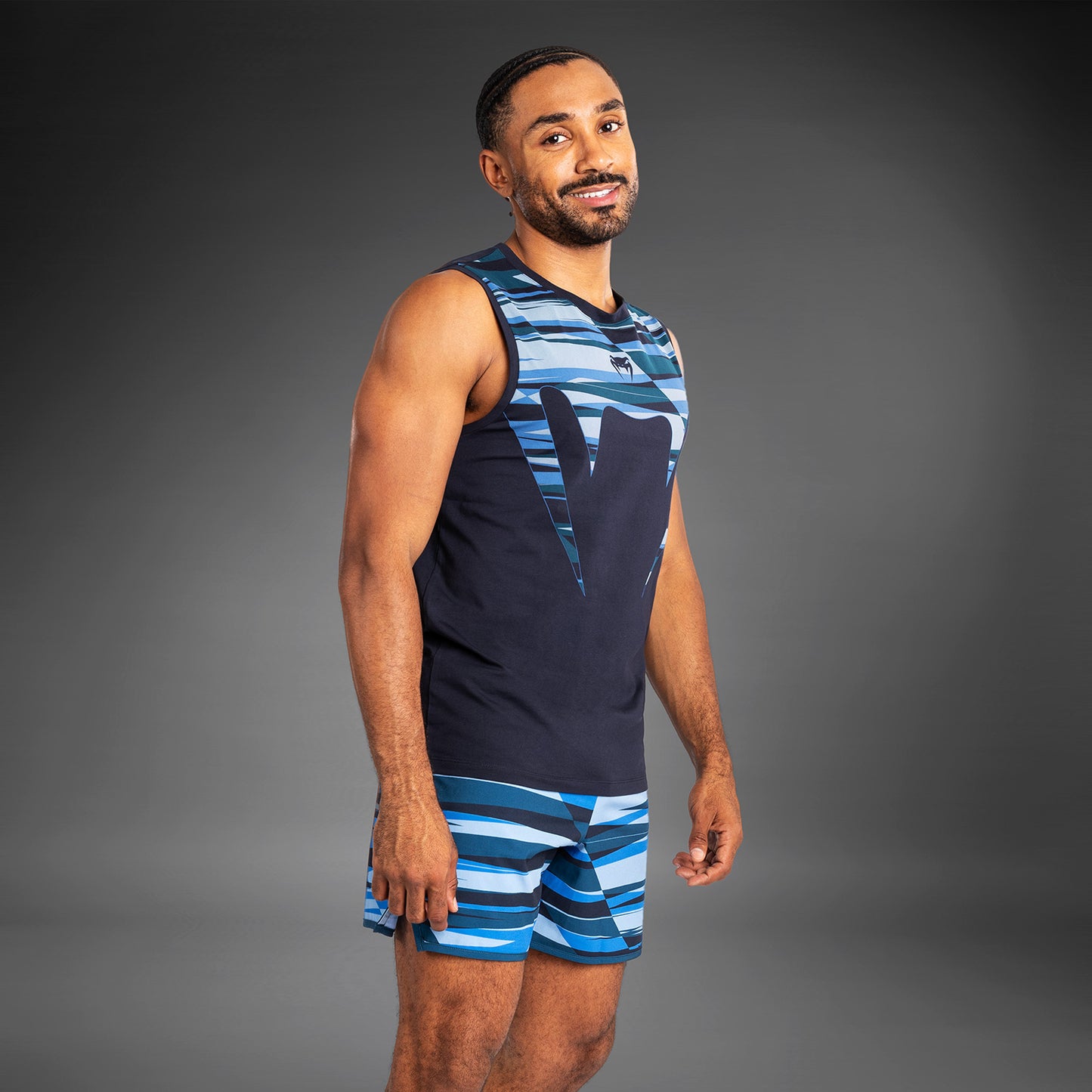 Venum Rapid Heren Tanktop - Snake Head - Schaduwblauw