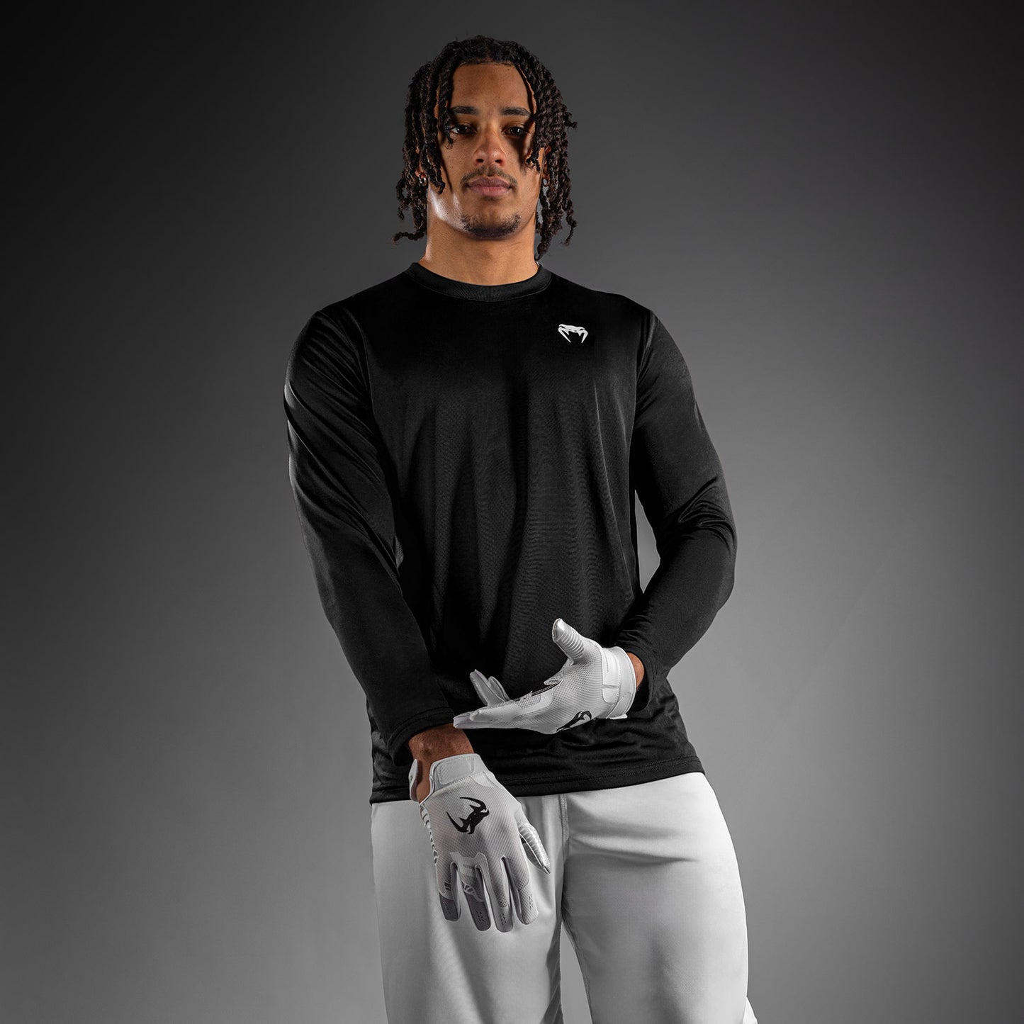 Venum Lineup Performance T-shirt met lange mouwen - Zwart/Wit