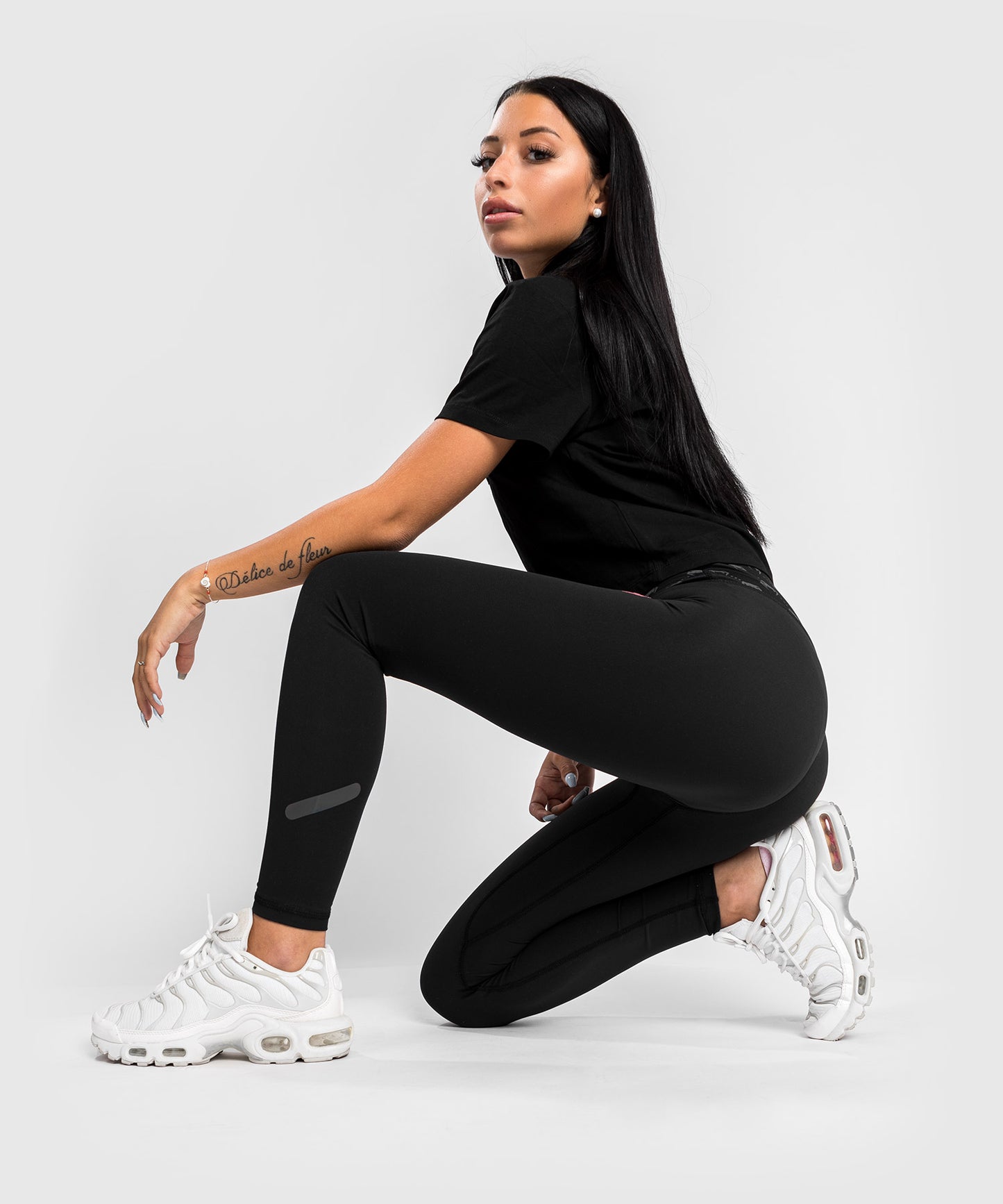 Venum Monogram Legging 7/8 - Zwart/Roze Goud
