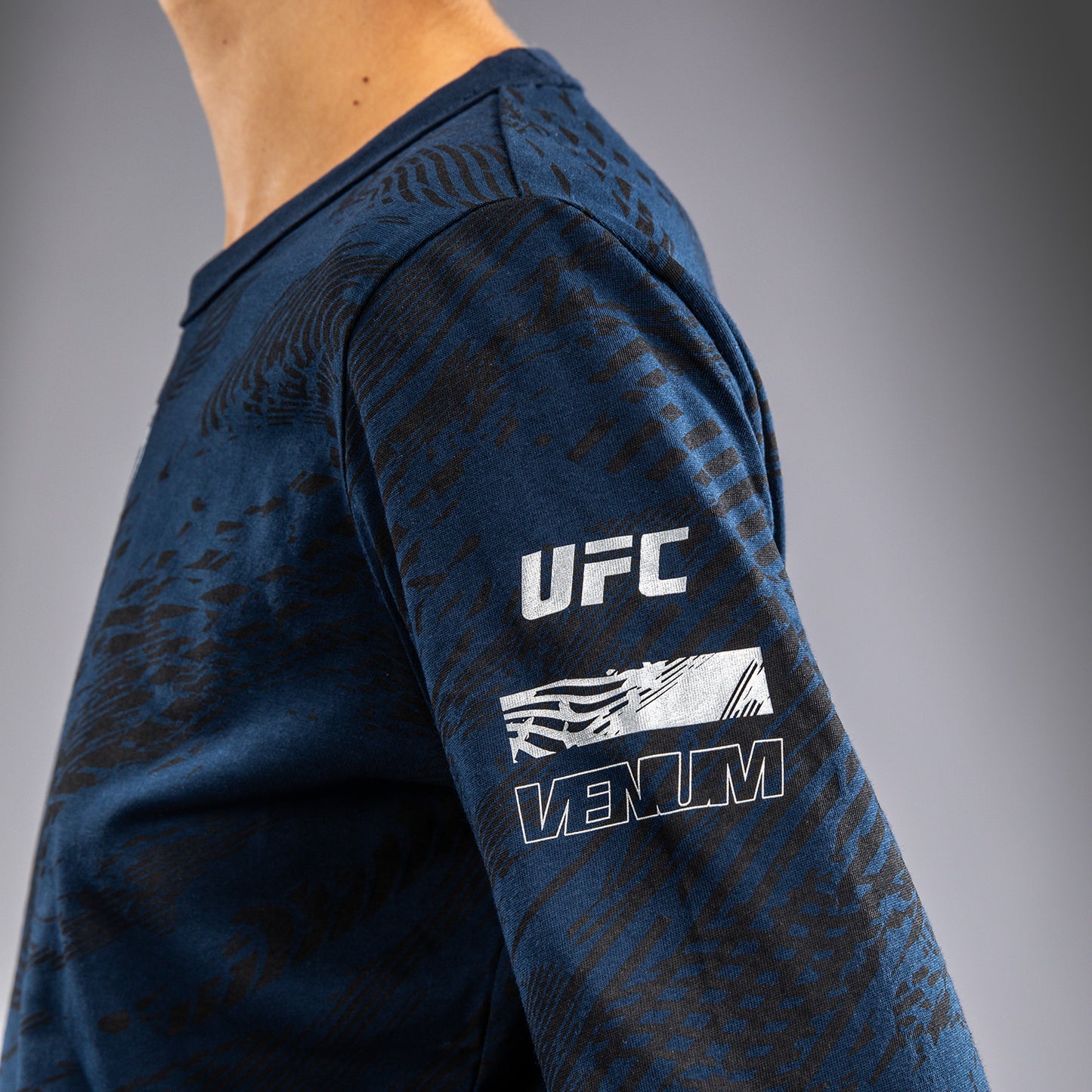 UFC Fusion by Venum Fight Week Katoenen Lange Mouwen T-shirt voor Dames - Oceaanblauw