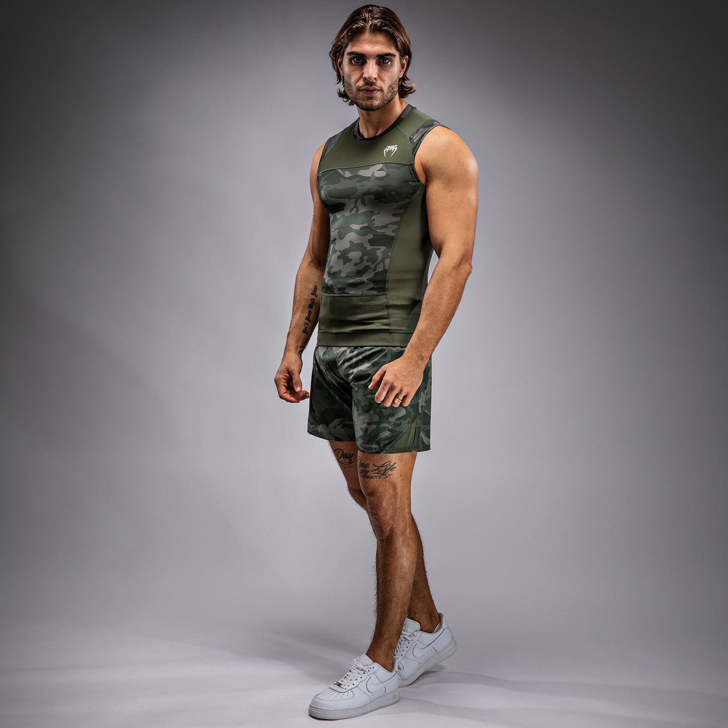 Venum G-Fit Air Mouwloze Rashguard Heren - Legergroen