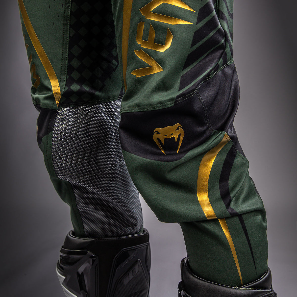 Venum MX Challenger Motorsportsbroek - Zwart/Groen/Goud