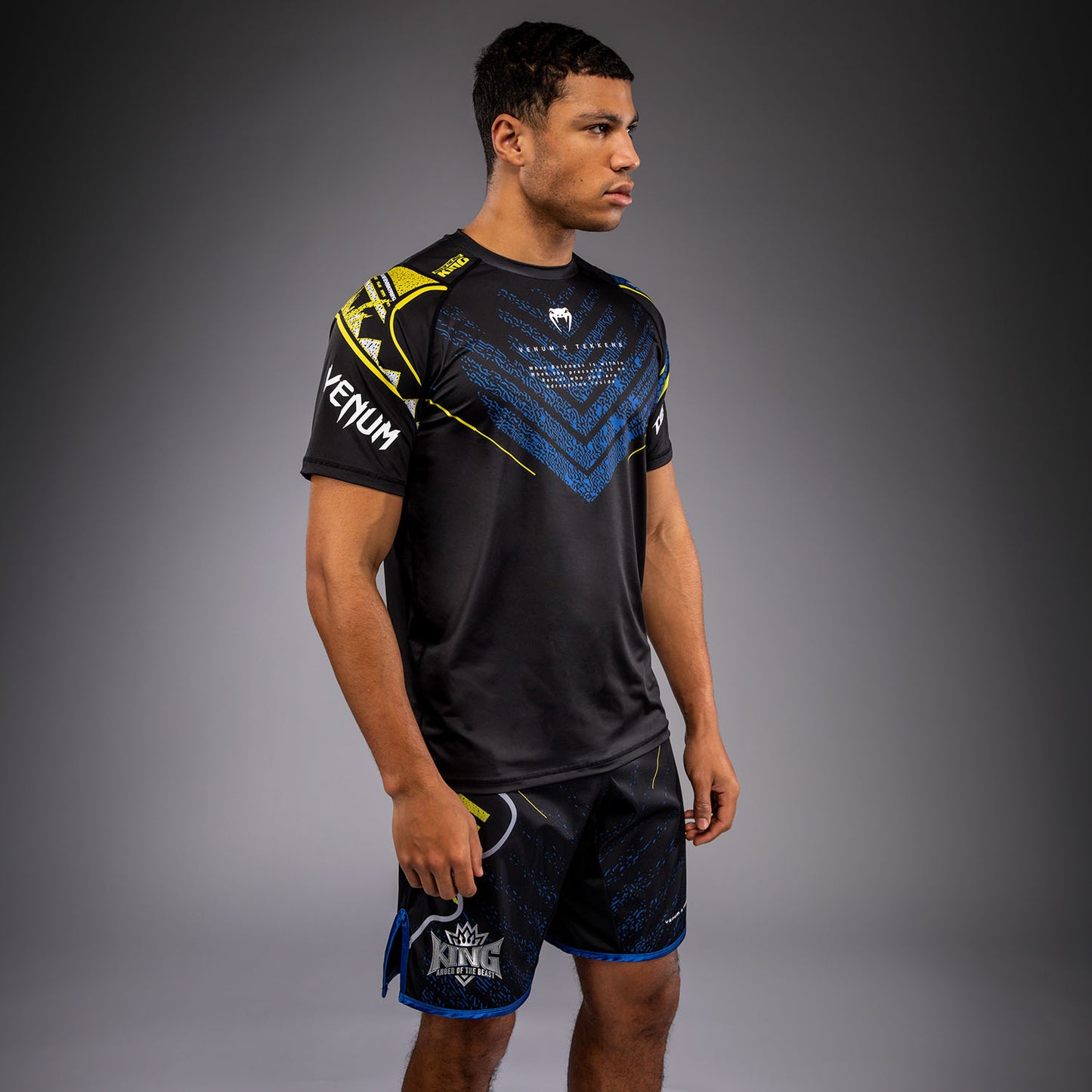 Venum x TEKKEN 8 Dry Tech T-shirt - King - Zwart/Geel