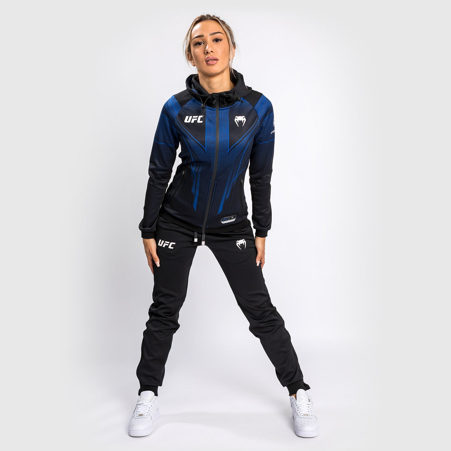 UFC Venum Authentic Fight Night 2.0 Walkout-hoodie voor dames - Midnight Edition