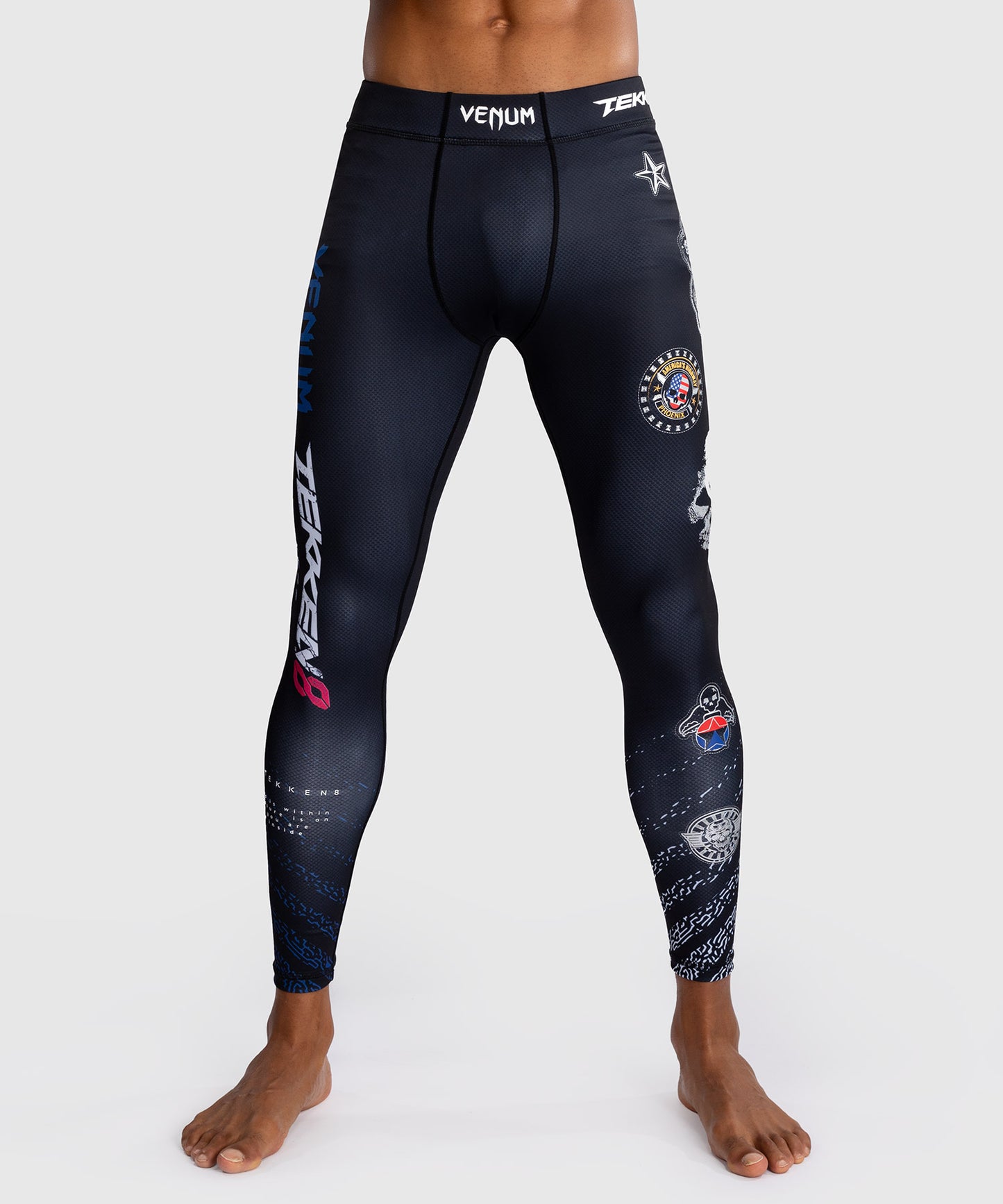 Venum x TEKKEN 8 - Paul Phoenix Spats - Zwart/Blauw