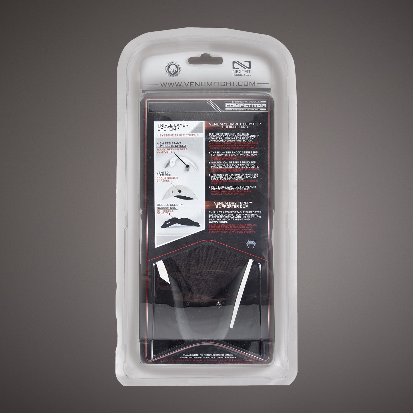 Venum Competitor Silver Series Kruisbeschermer en Suspensorium