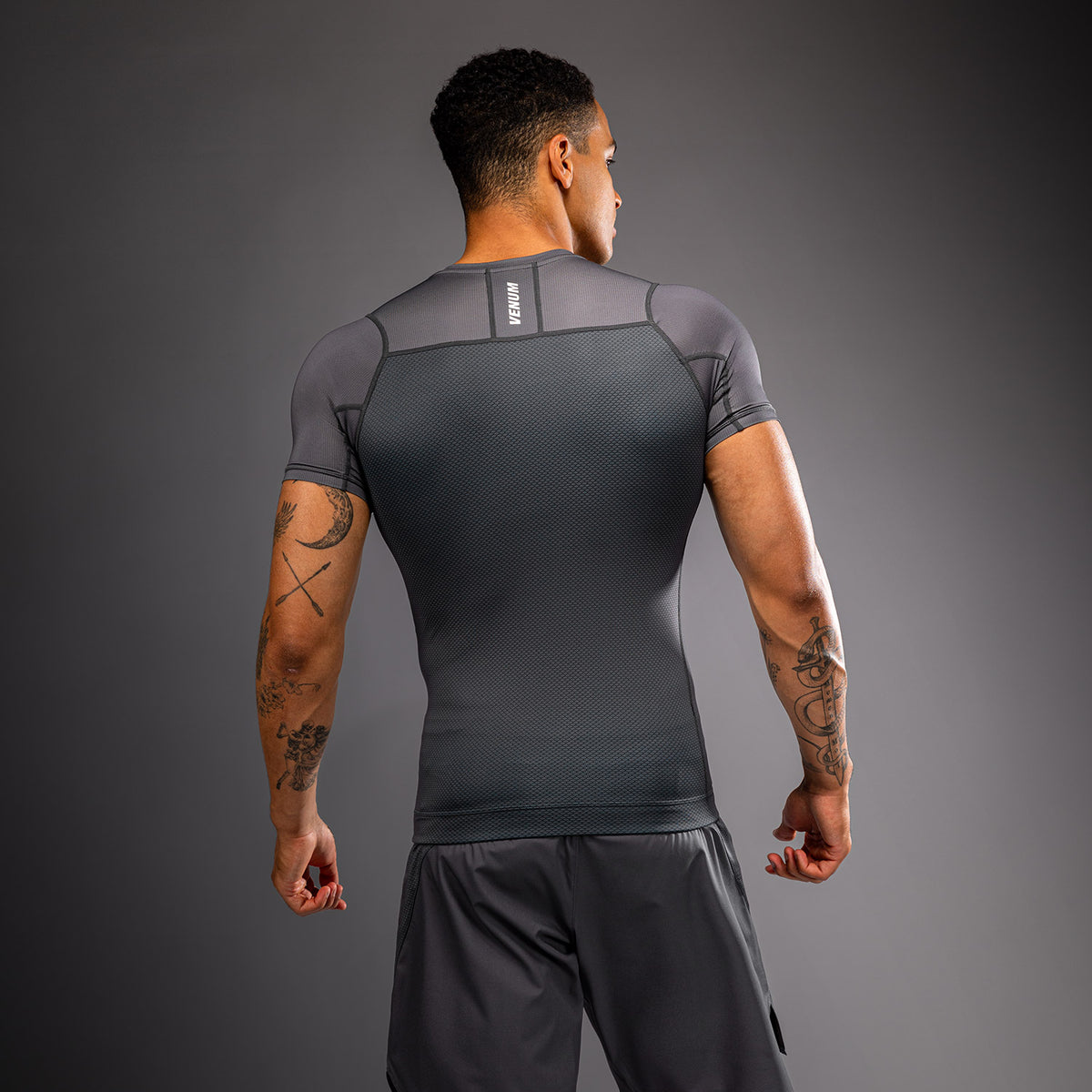Venum G-Fit Scale Rashguard met korte mouwen - Grijs