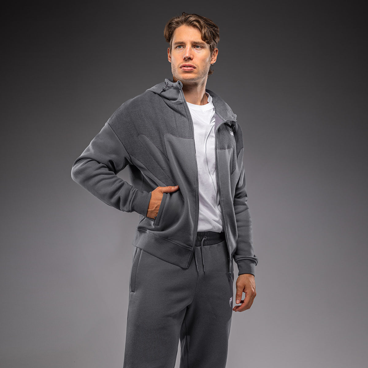 Venum Attack Fleece & Weave Trainingsjack - Grijs