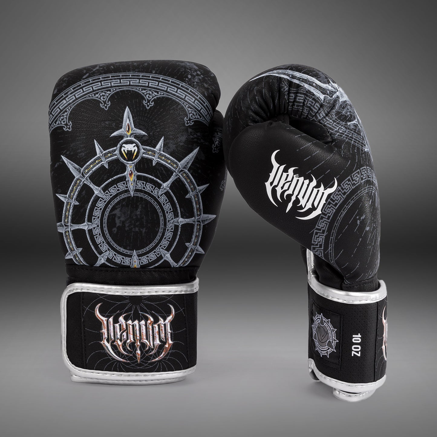 Venum Gladiator 5.0 Bokshandschoenen - Zwart/Zilver