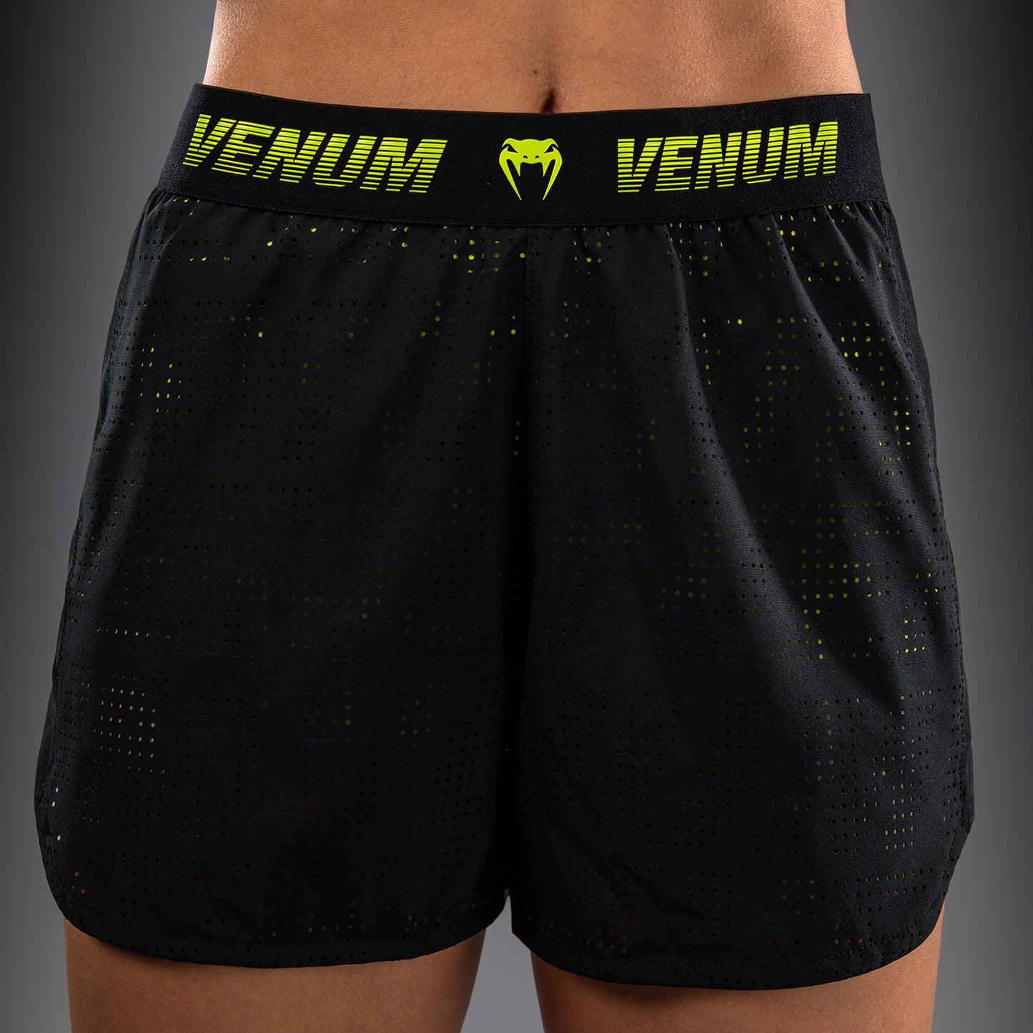 Venum Lazer Trainingsshorts voor dames - Zwart/Geel