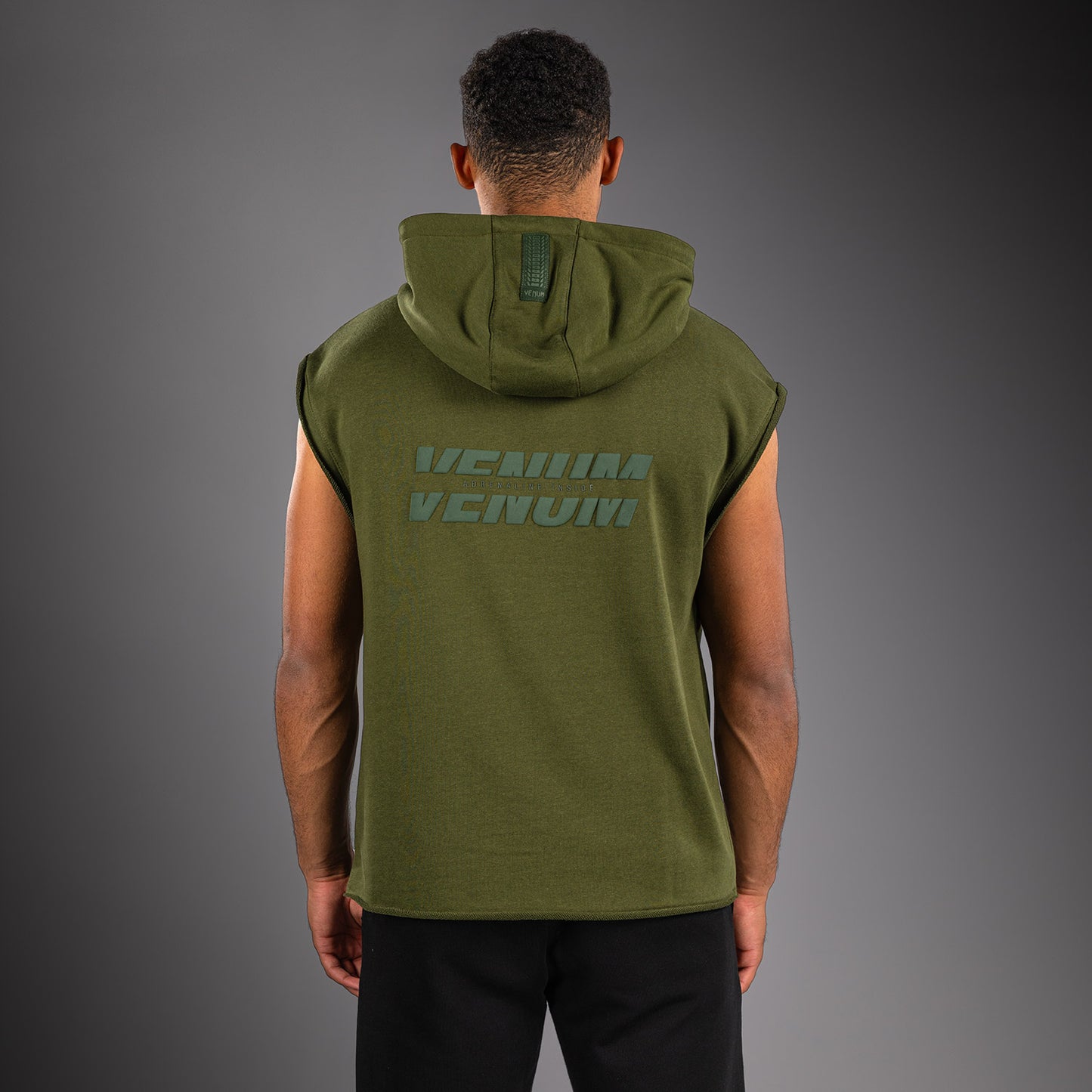 Venum Divide Mouwloos Hoodie - Militair Groen