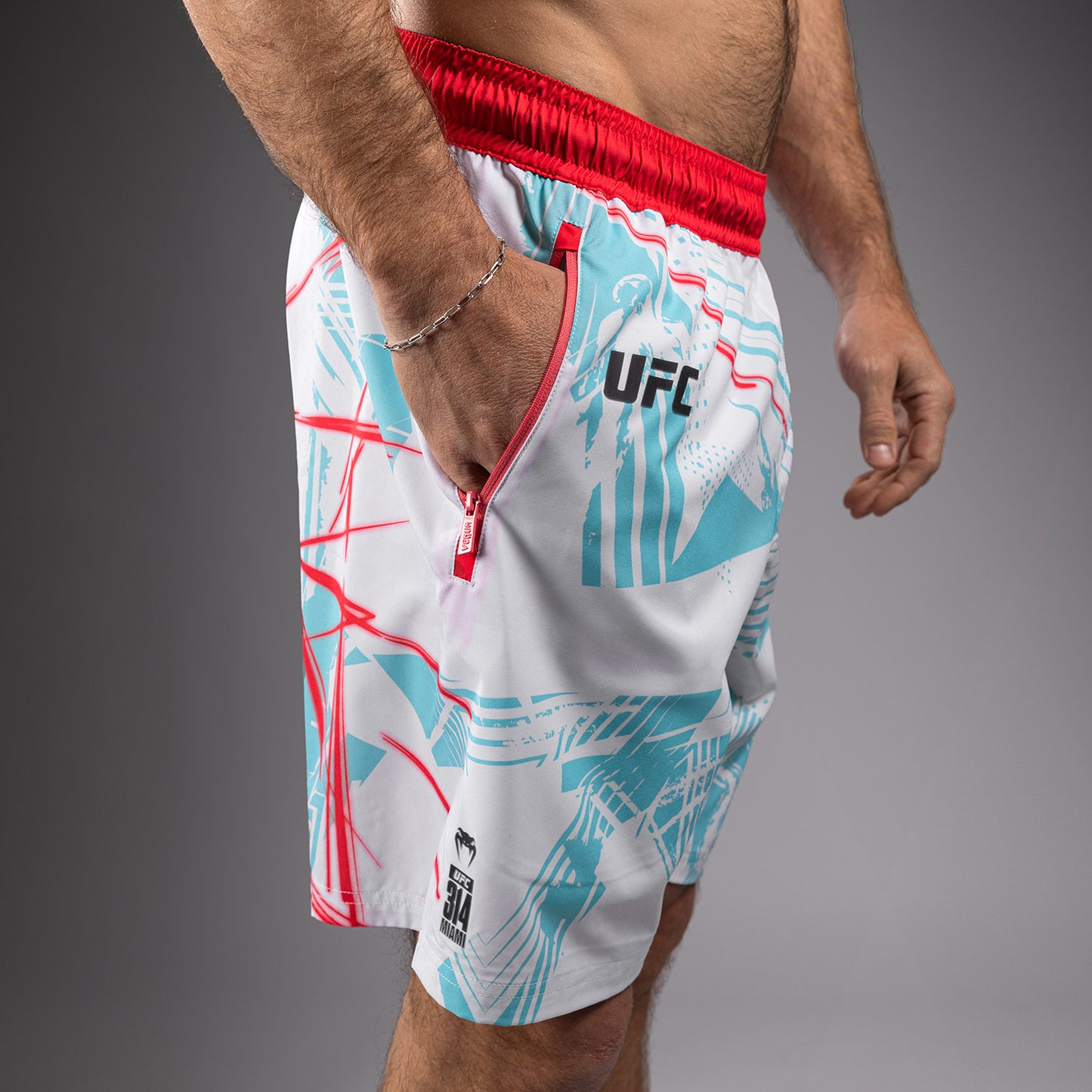 UFC Fusion By Venum Miami Edition Fight Week Heren Performance Short - Wit