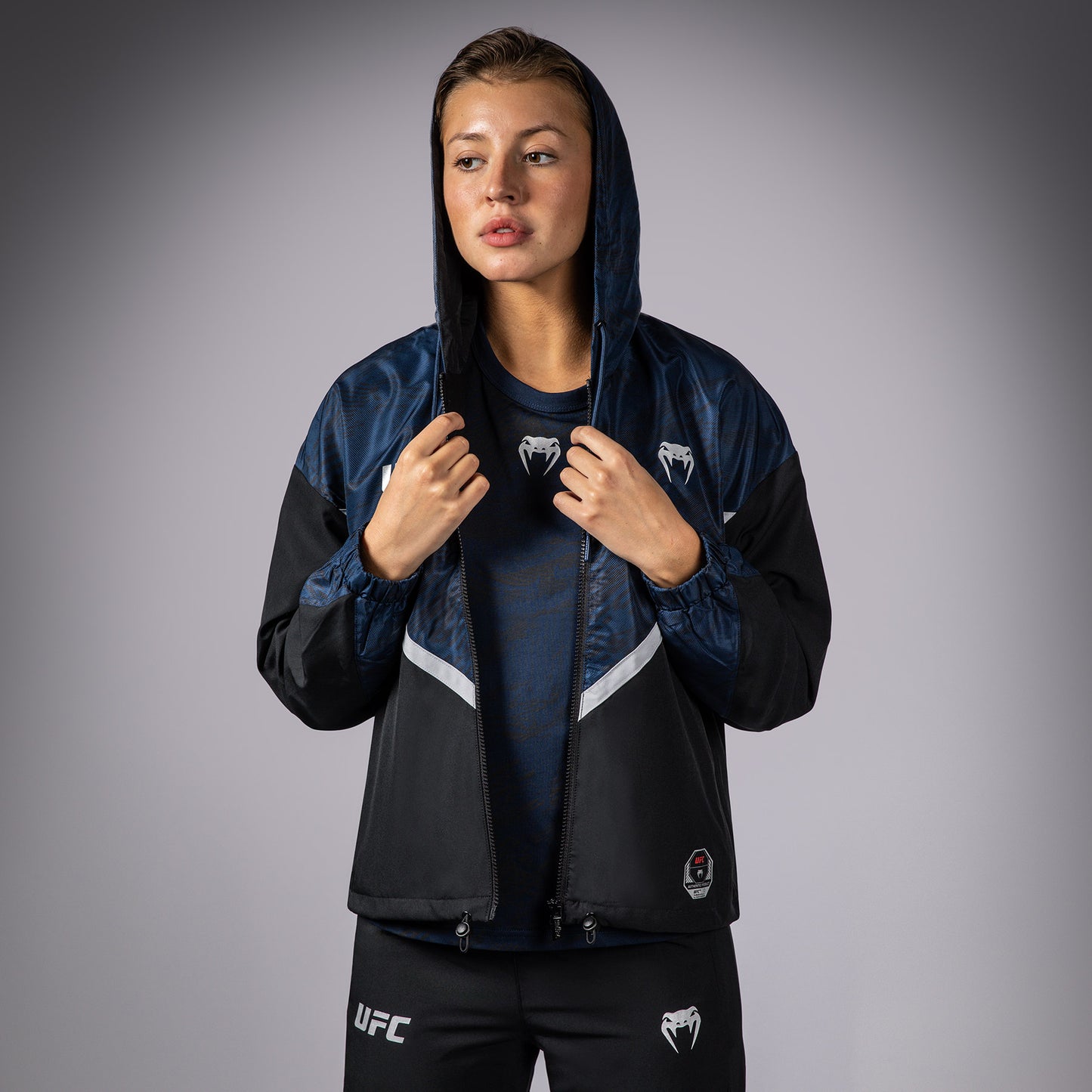 UFC Fusion by Venum Fight Week Zip-Hoodie voor Dames - Oceaanblauw