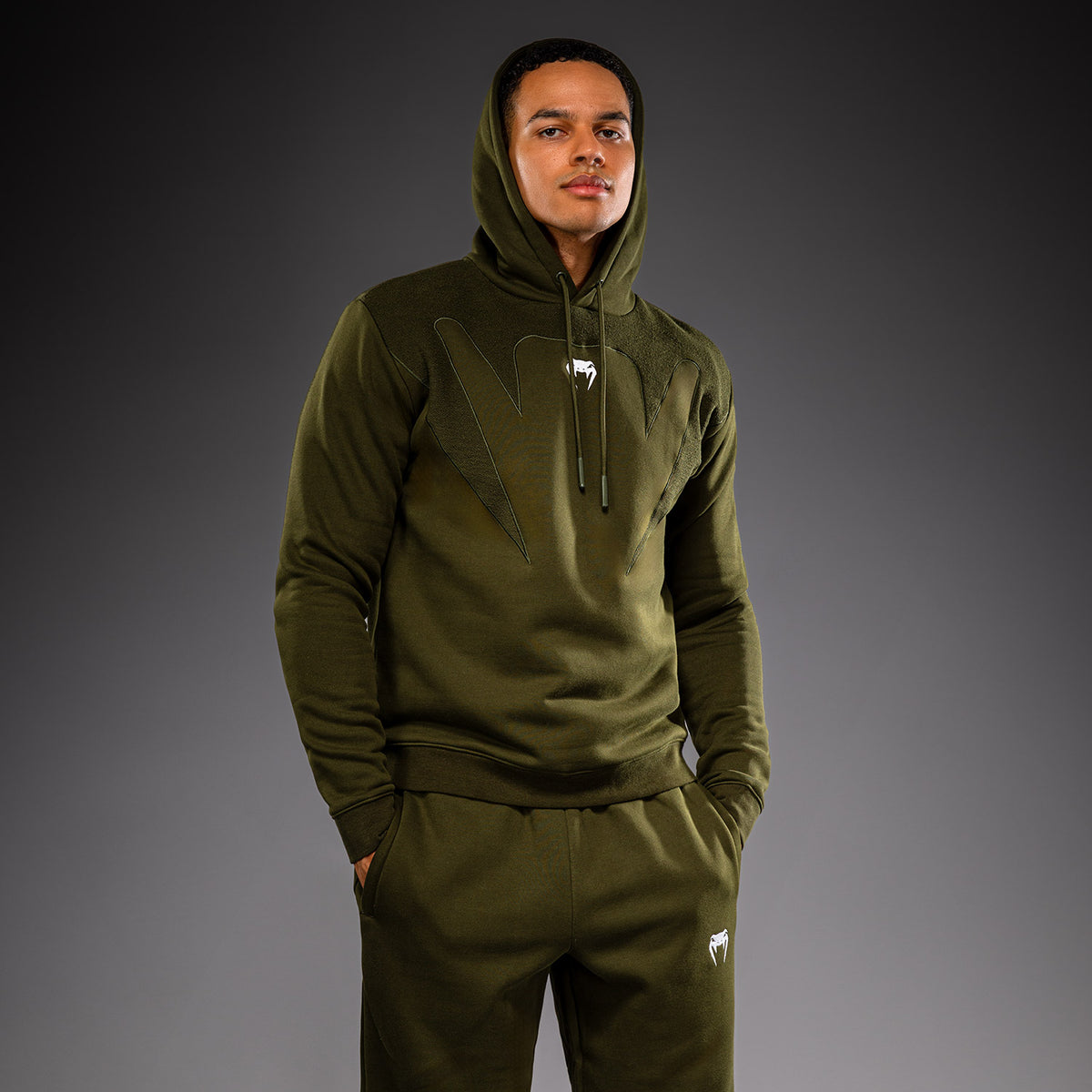 Venum Attack Fleece & Weave Hoodie - Kaki