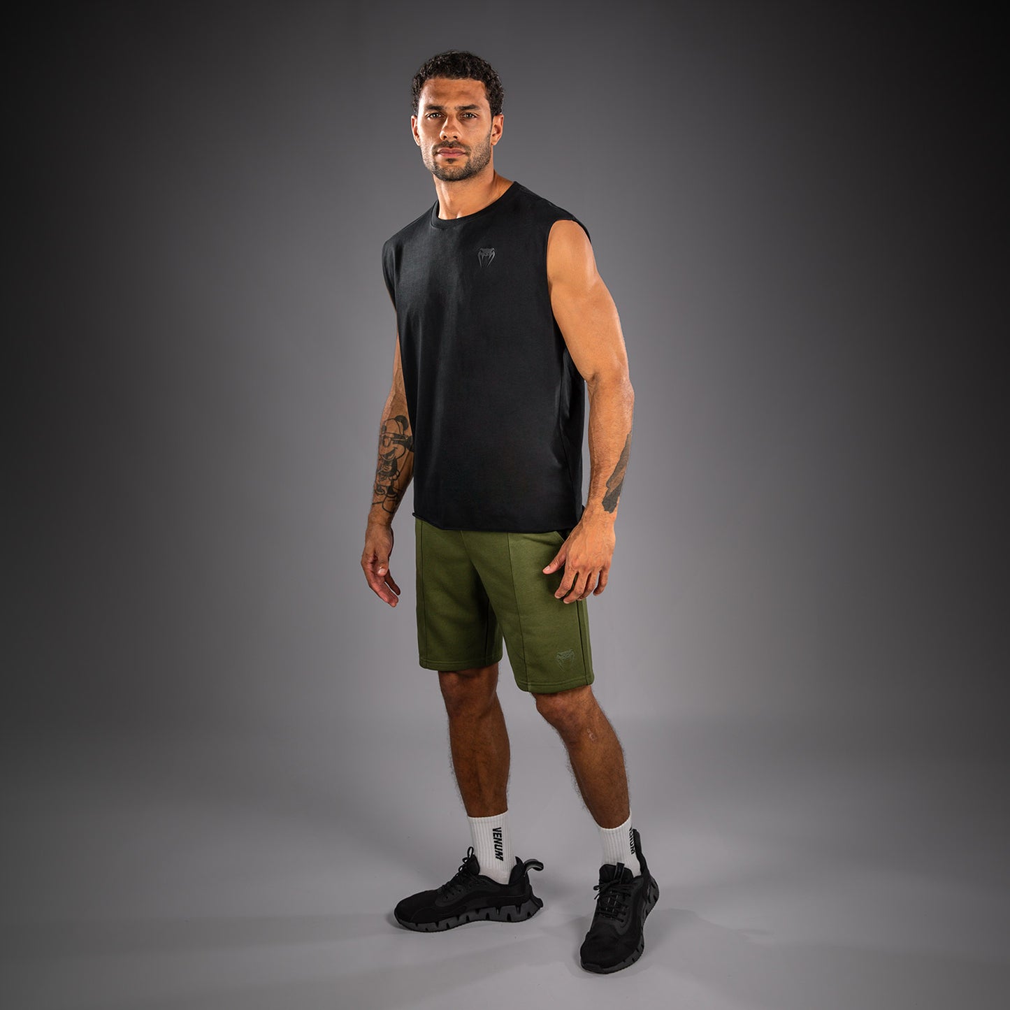 Venum Divide Mouwloos T-shirt - Zwart