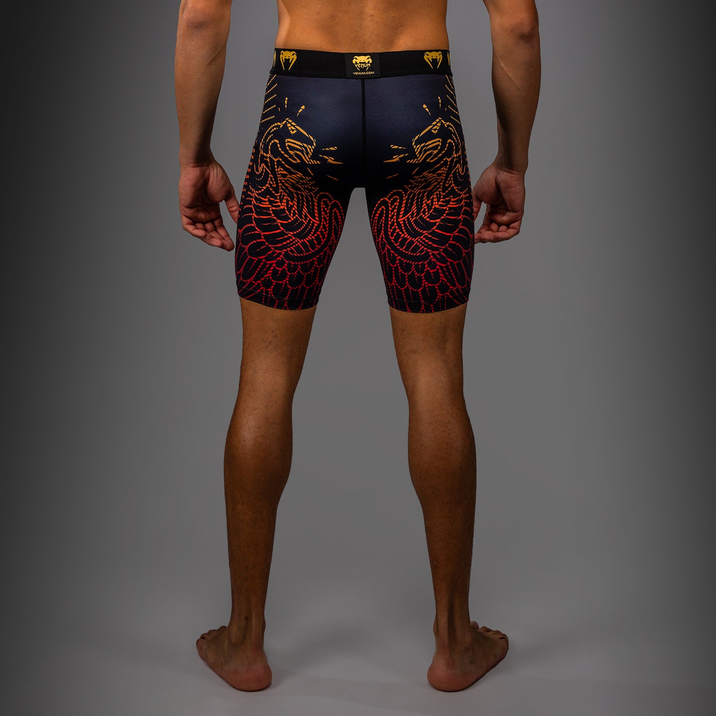 Venum Quetzal Fury Vale Tudo - Zwart/Fury Rood/Tangerine