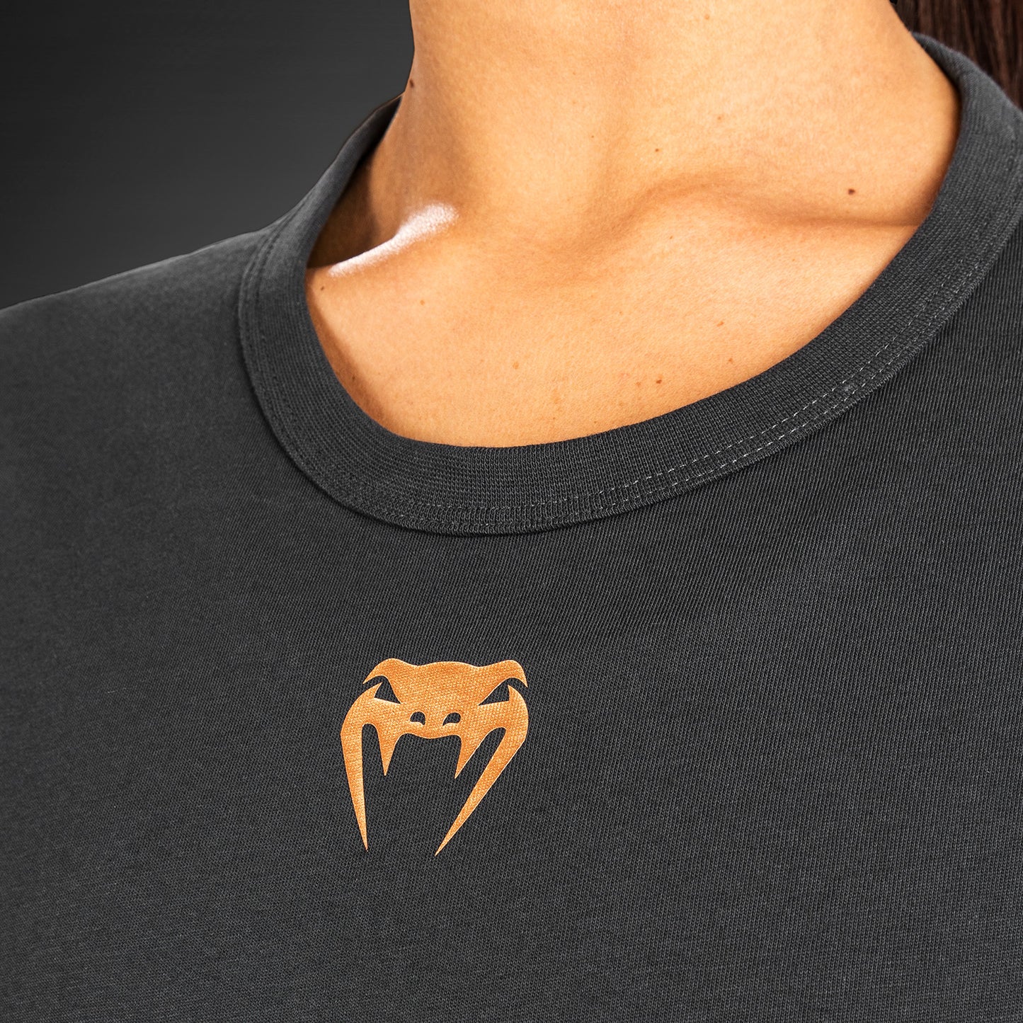 UFC Adrenaline By Venum Fight Week Katoenen Vrouwen T-Shirt Met Korte Mouwen  - Charcoal Grey