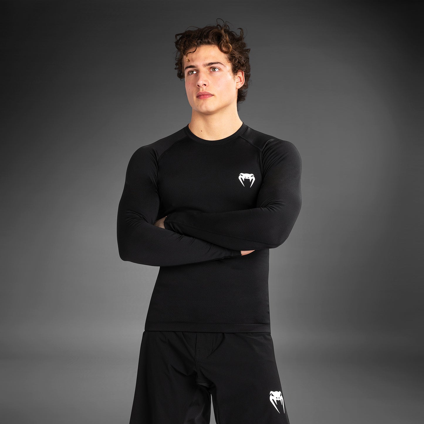 Venum Contender Herenbeschermer met lange mouwen - Zwart/Wit